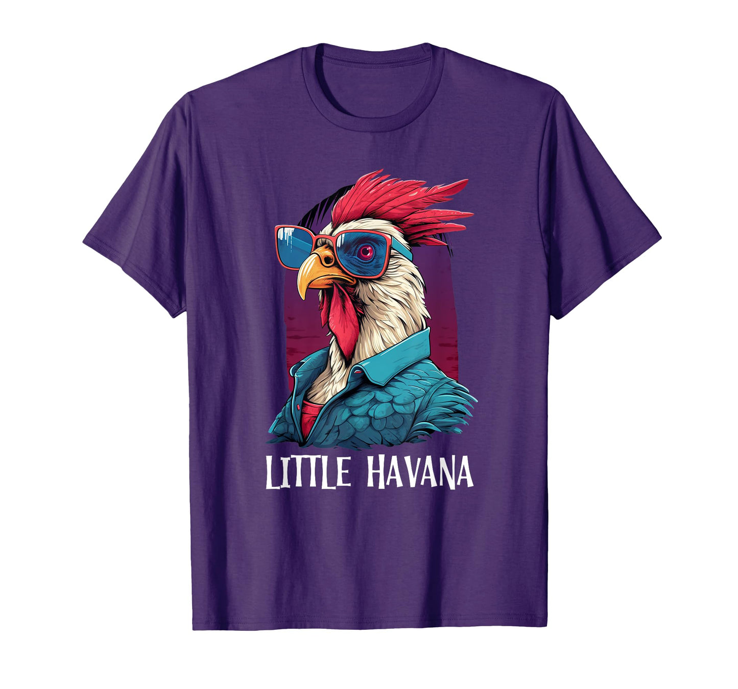 Little Havana Cuban Style, Funny Rooster 305 Miami Souvenir T-Shirt