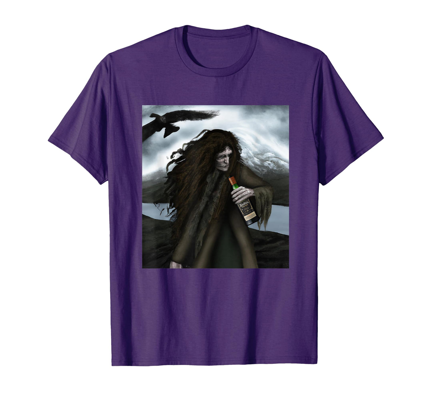 MonnemBlue Ardbeg The Harpy's Tale Unisex-Adults Black Short Sleeve T-Shirt Small