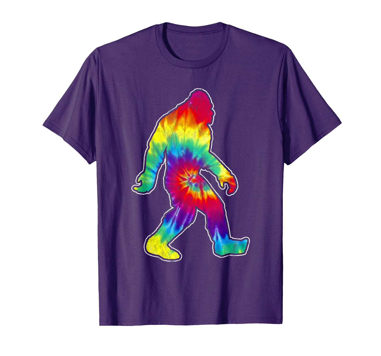 Vintage hippie big foot tie dye distressed 60's design T-Shirt