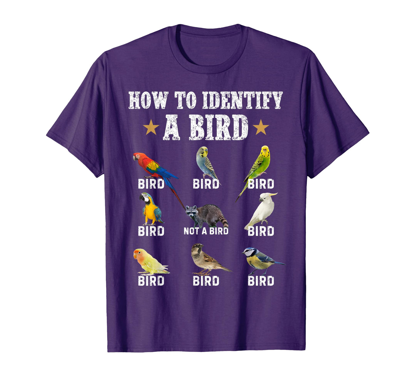 How to identify a Bird Nerd Bird Lover Birding Bird Watching T-Shirt