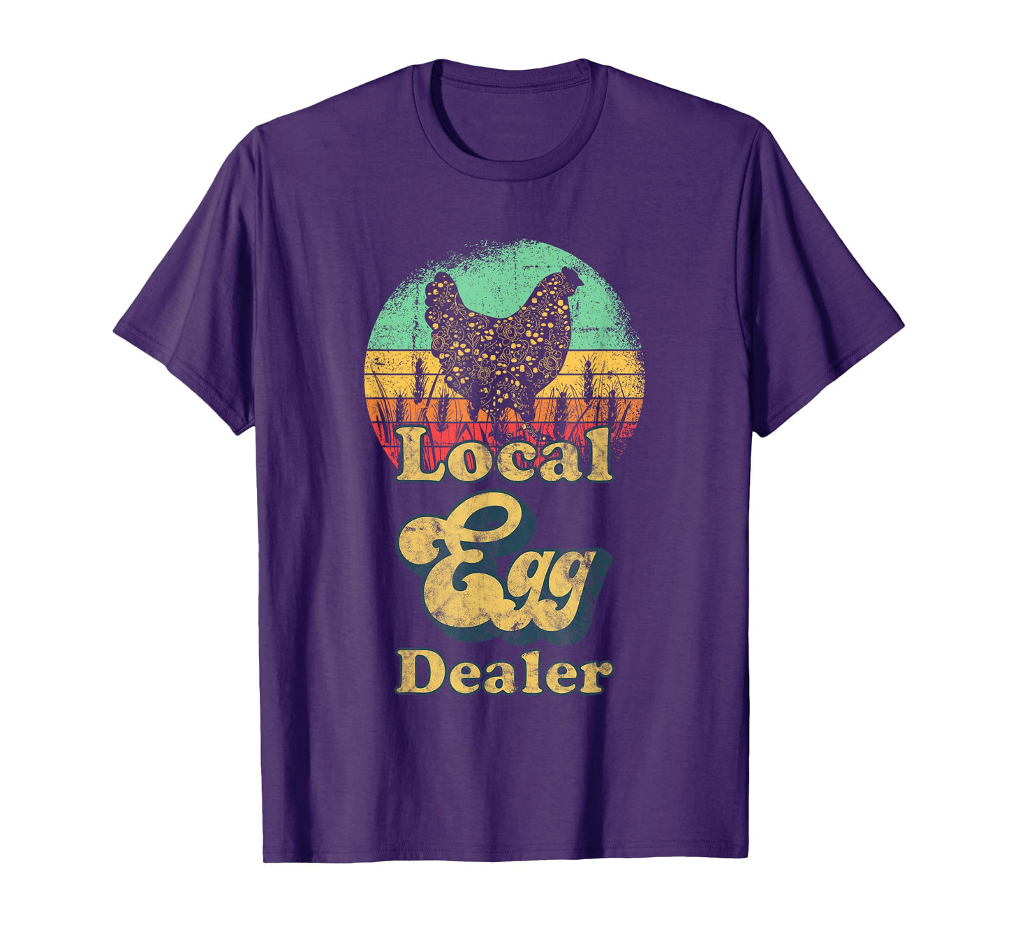 Local Egg Dealer Retro Local Egg Chicken Seller T-Shirt