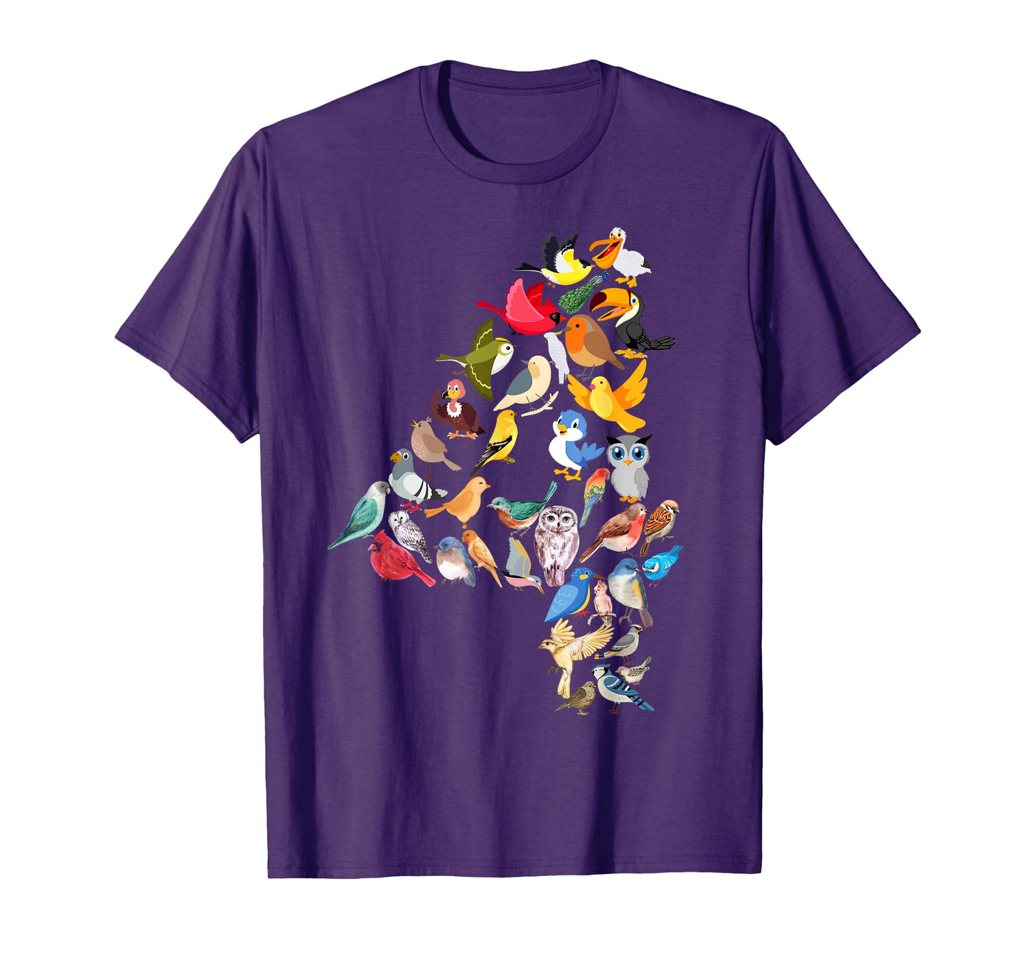 Kids 4th Birthday Birds Themed 4 Year Old Boys Bird Lover T-Shirt