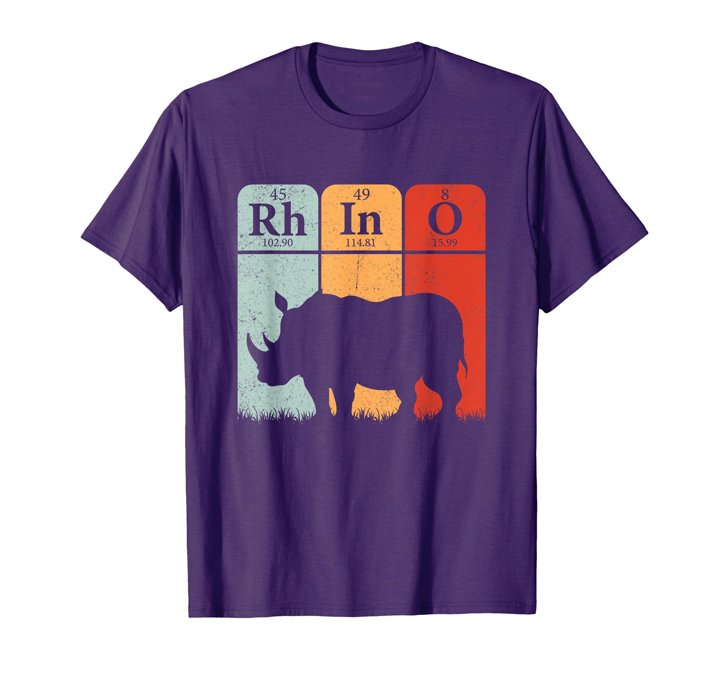 Hippo Chemistry Periodic Table Elements Rhinoceros Lover T-Shirt