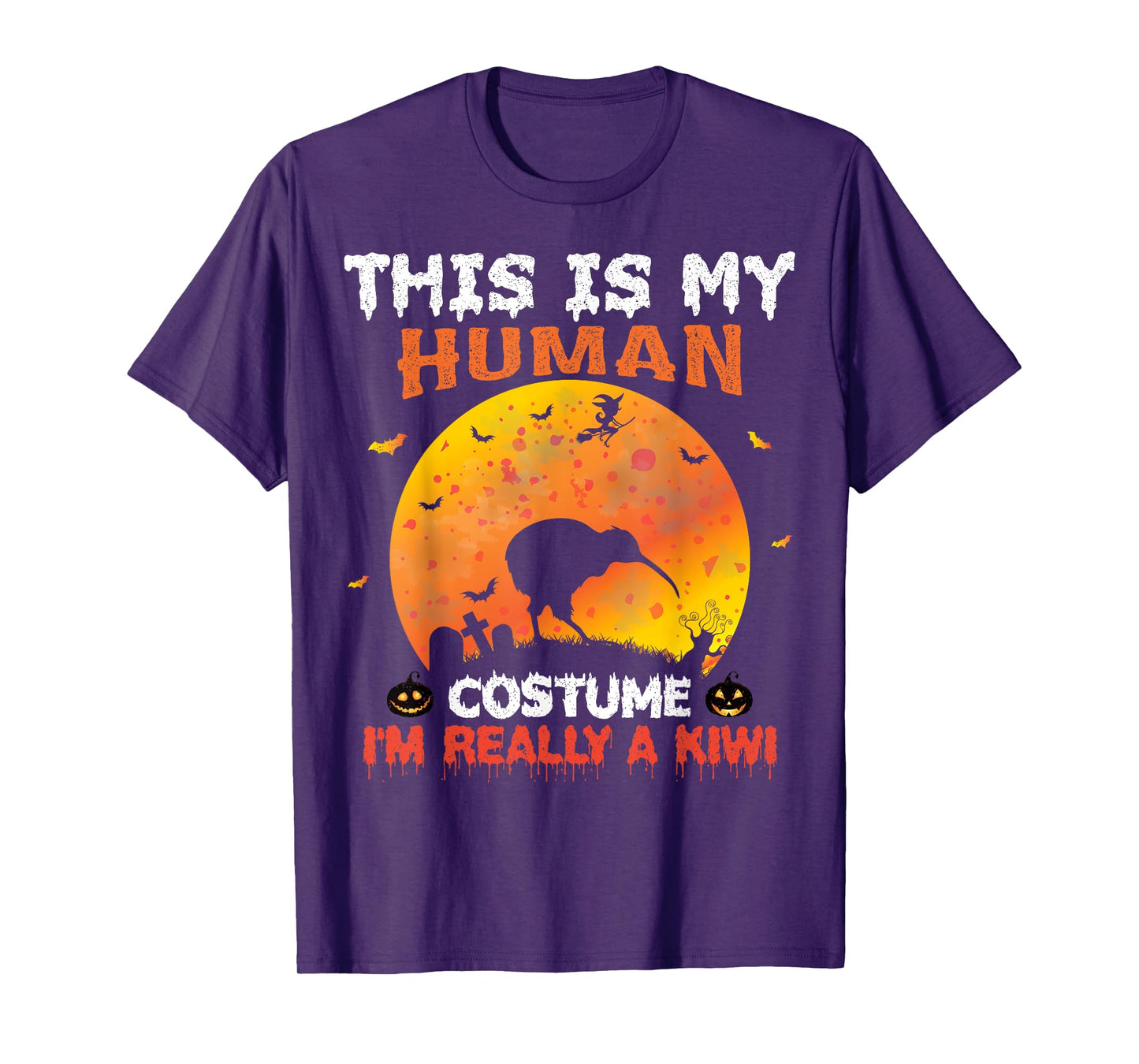 This Is My Human Costume I'm Really A Kiwi Bird Halloween T-Shirt