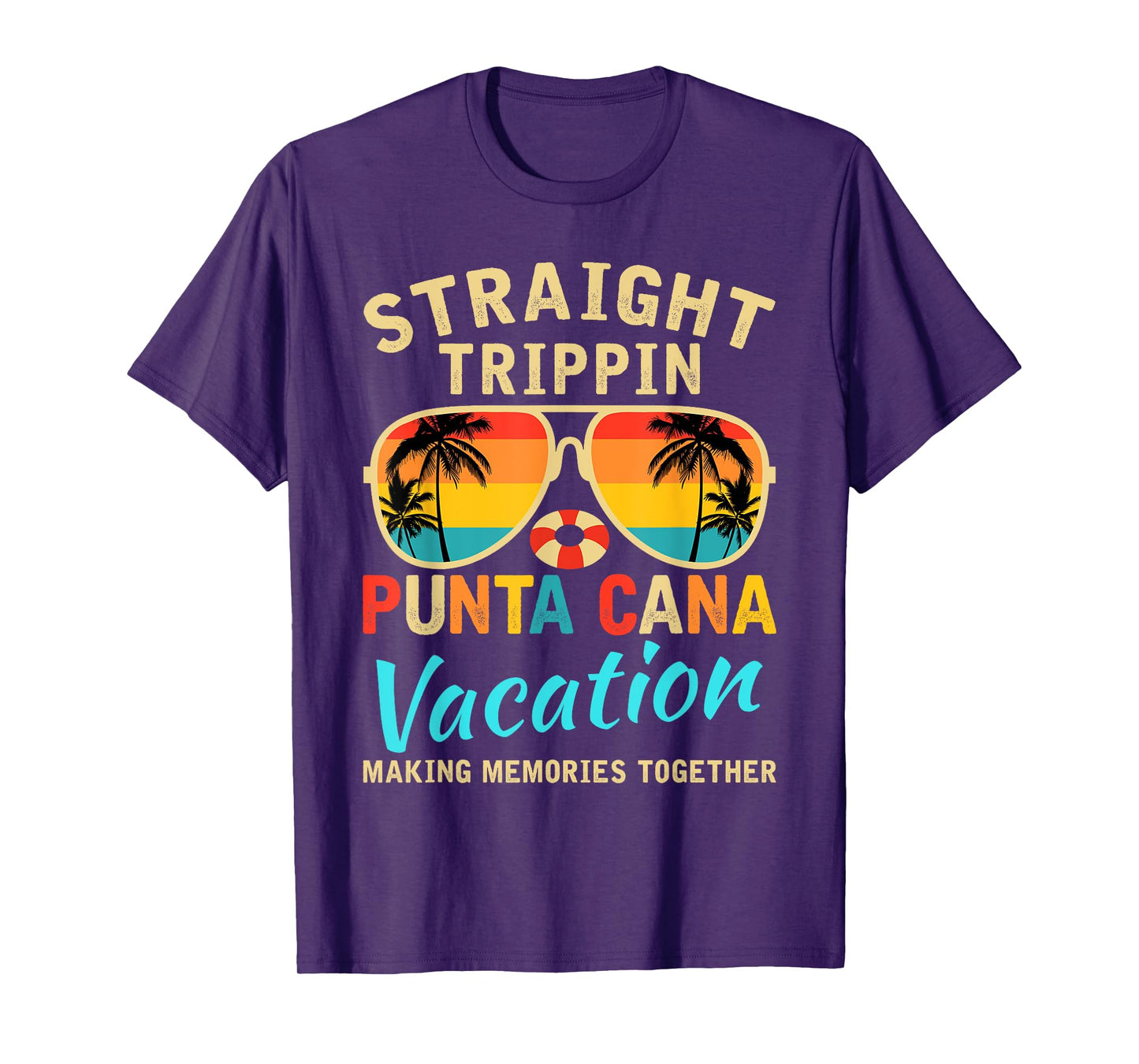 Straight Trippin Punta Cana 2025 Beach Summer Vacation Trip T-Shirt for Men Women Girls Kids