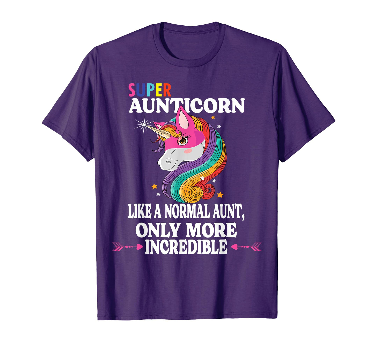 Kawaii Unicorn Outfit Cute Aunt Auntie Stuff Super Aunticorn T-Shirt