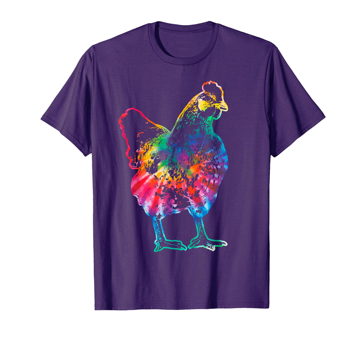 Chicken Tie Dye Hippie Poultry Farmer Farm Vintage Gift T-Shirt
