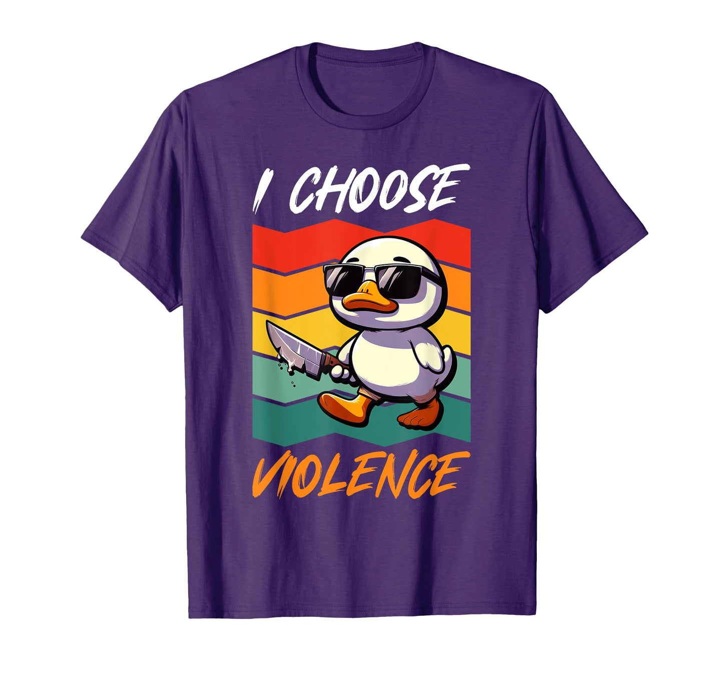 Carnival Duck I CHOOSE VIOLENCE Funny Carnival T-Shirt