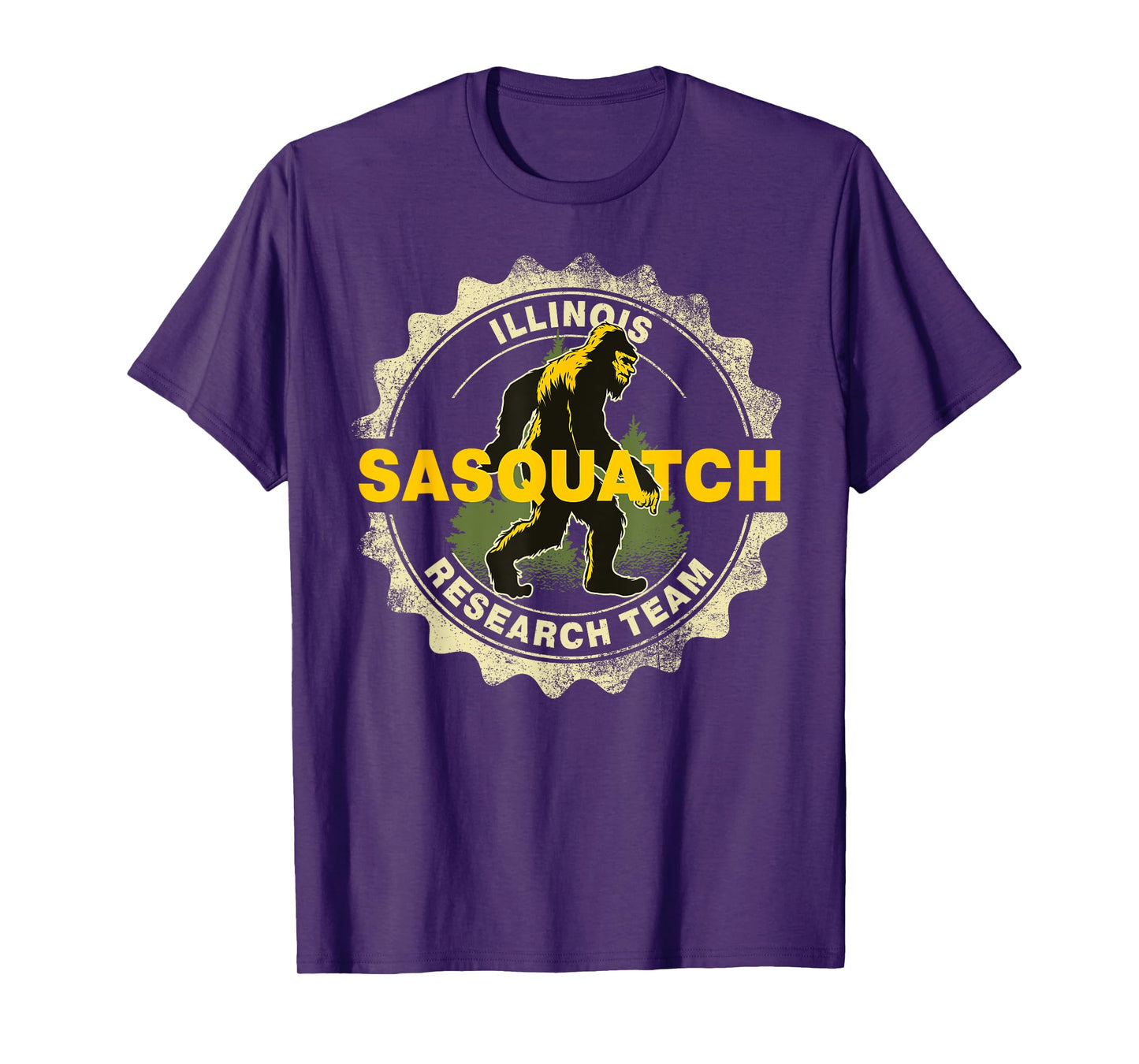 Illinois Sasquatch Research Team Bigfoot Believer Fan T-Shirt