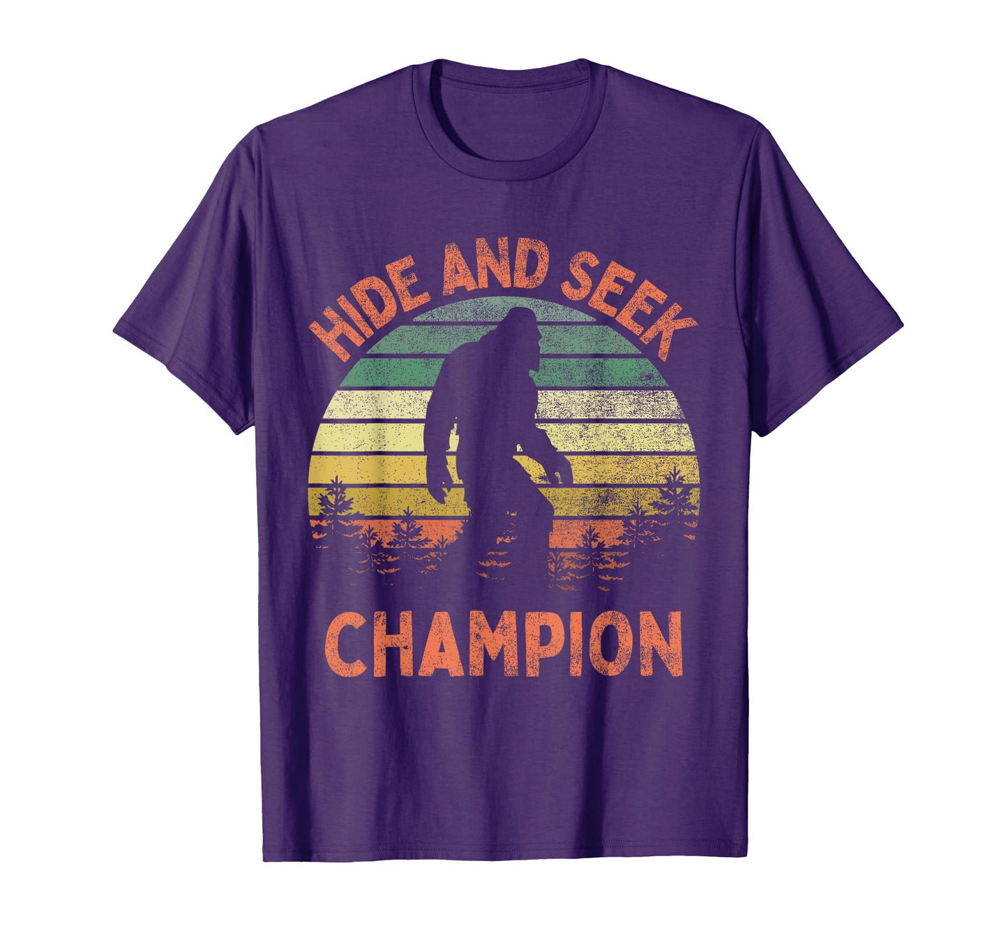 Hide And Seek Champion Sasquatch Funny Bigfoot T-Shirt