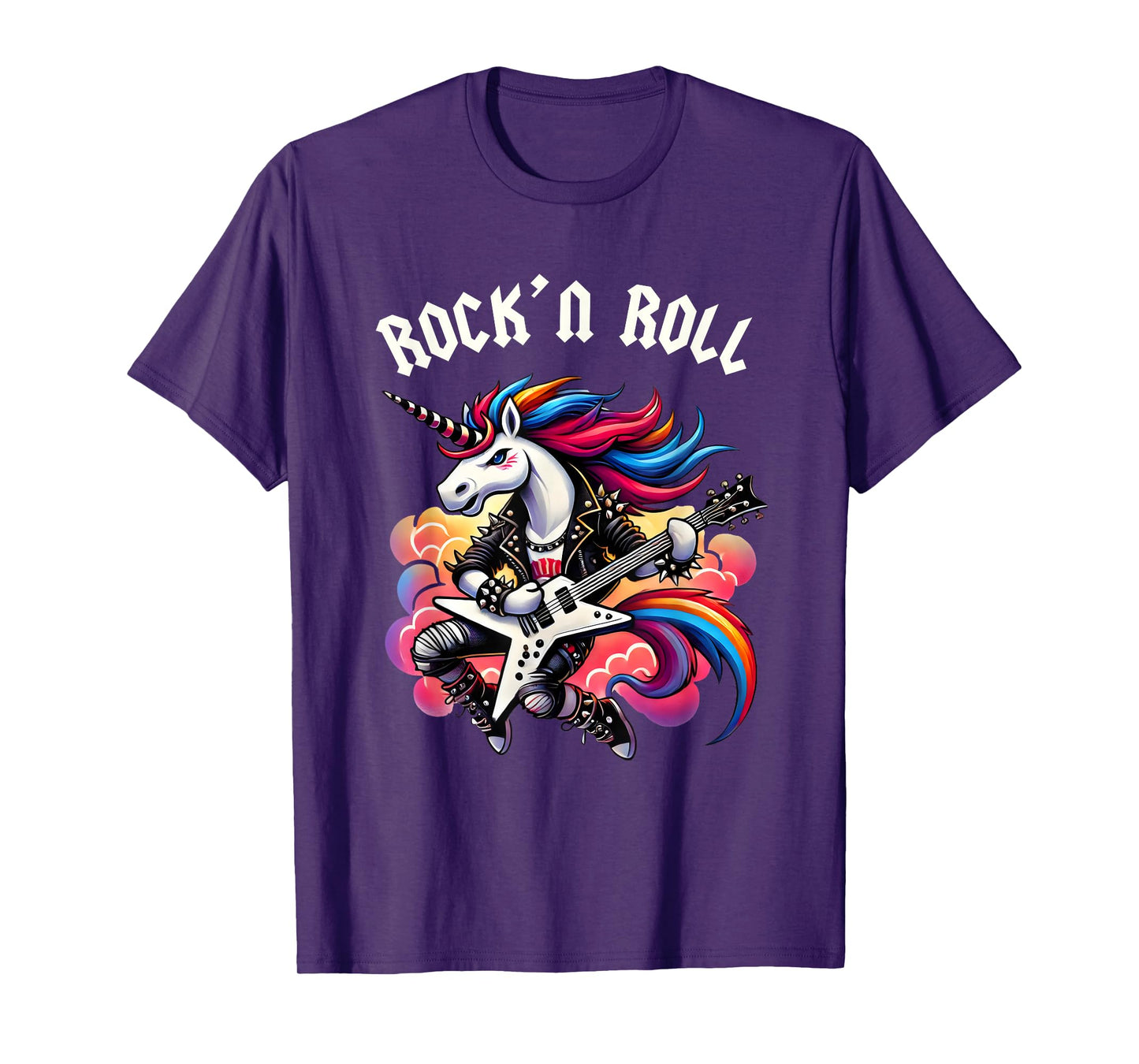 Rock'n Roll Boys Unicorn Rockstar, Punk Goth Band, Kids Boys T-Shirt