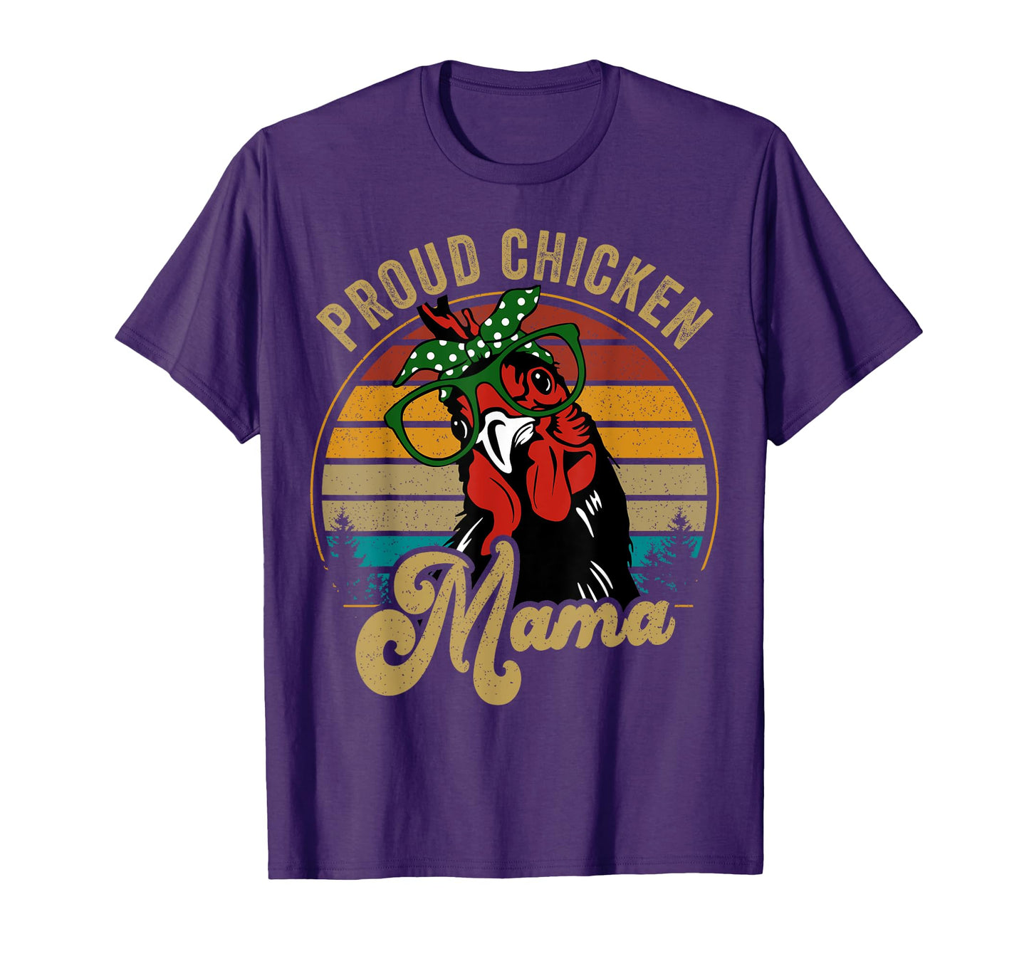 Chicken-Shirt Proud Chicken Mama Hen Mom Farmer Vintage T-Shirt