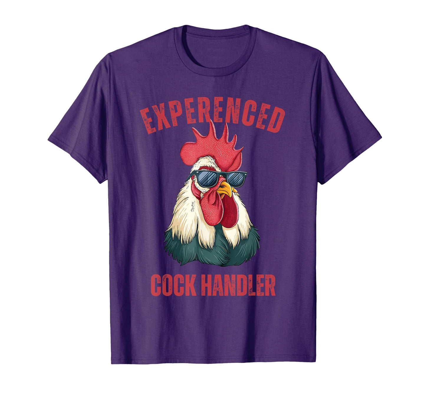 Experienced Cock Handler Funny Chicken Rooster Adult Meme T-Shirt