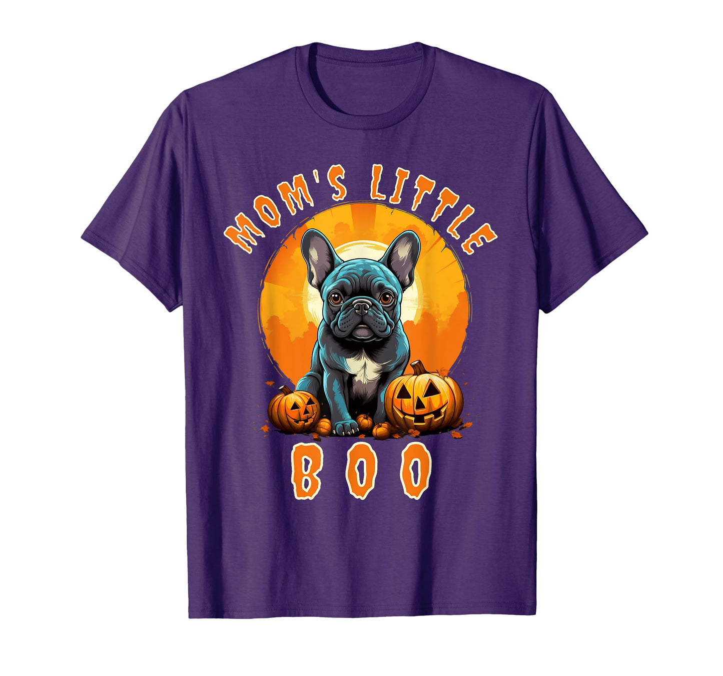 Mom's Little Boo French Bulldog Halloween Frenchie T-Shirt