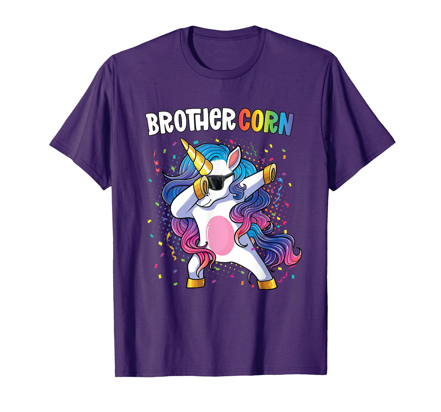 Brothercorn Boys Unicorn Birthday Dabbing Unicorn Brother T-Shirt