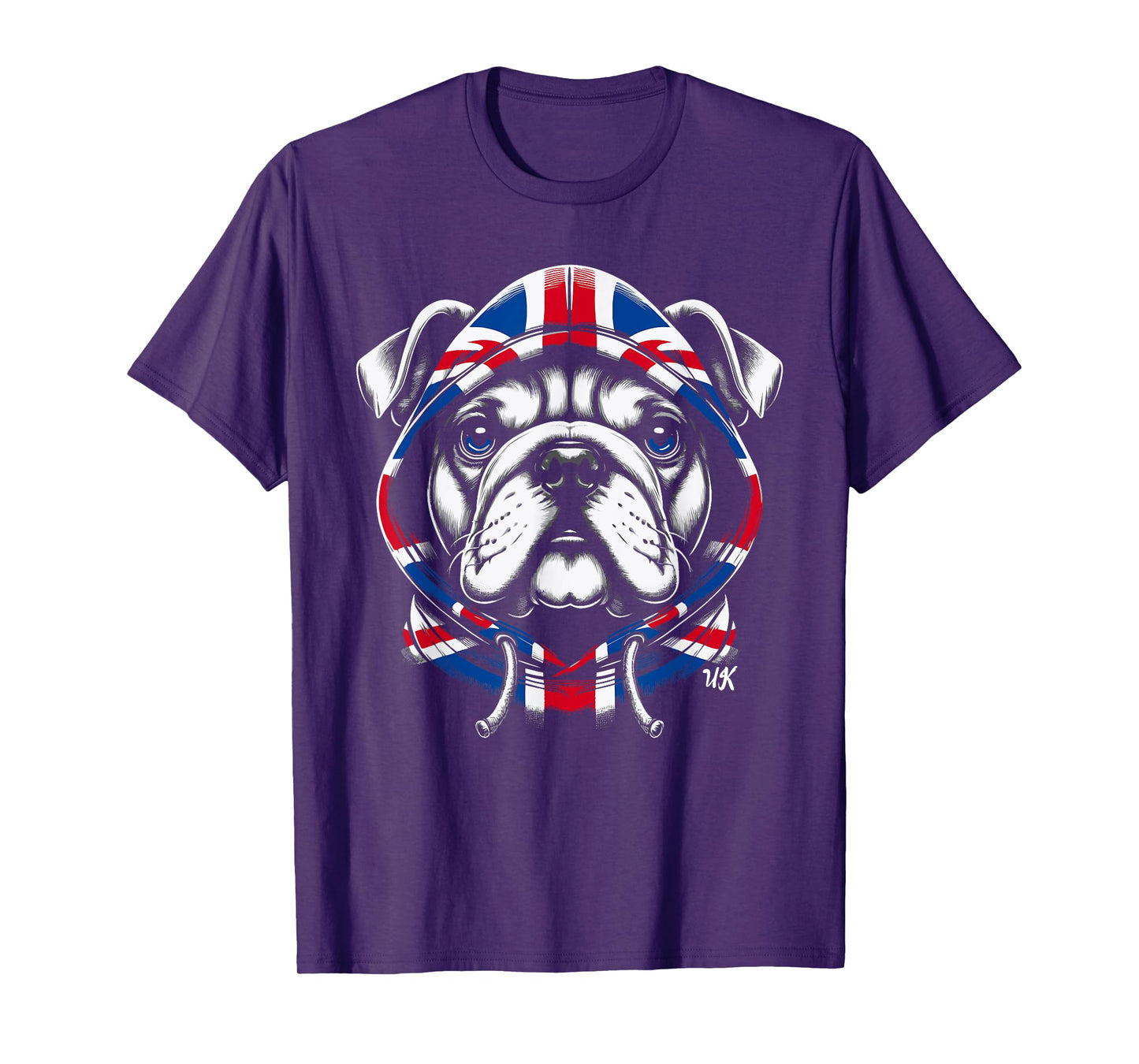 Bulldog UK British Flag England Men Women Kids T-Shirt