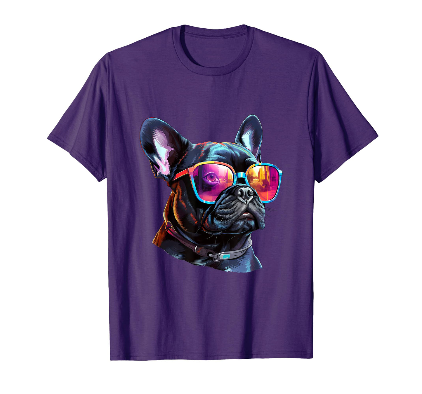 French_Bulldog Sulldog.pnglasses T-Shirt for Men Women Kids