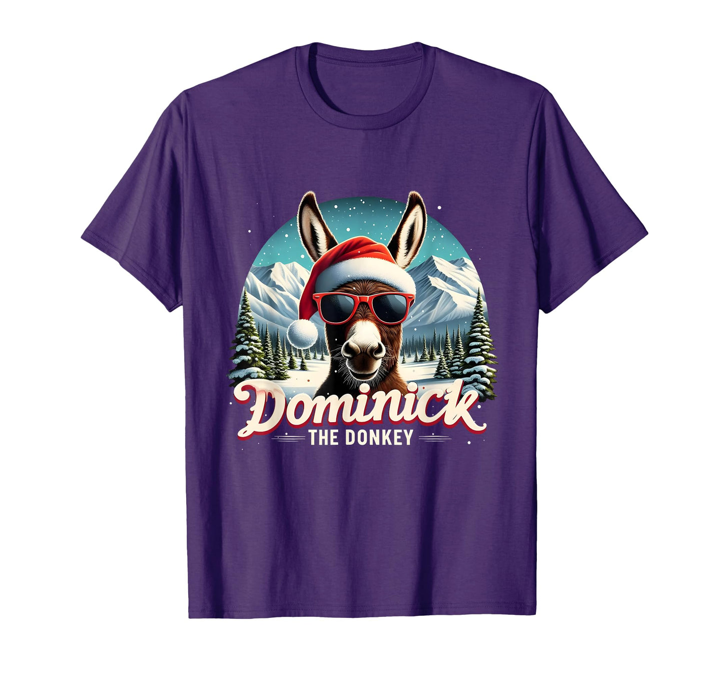 Merry Christmas Dominick the Donkey Costume Christmas Donkey Cheer T-Shirt