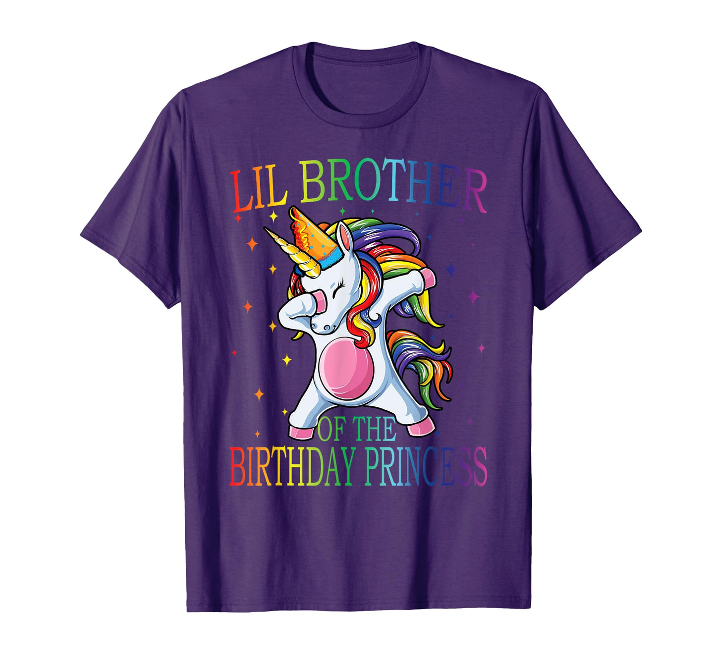 Lil Brother Of The Birthday Princess Unicorn T-Shirt