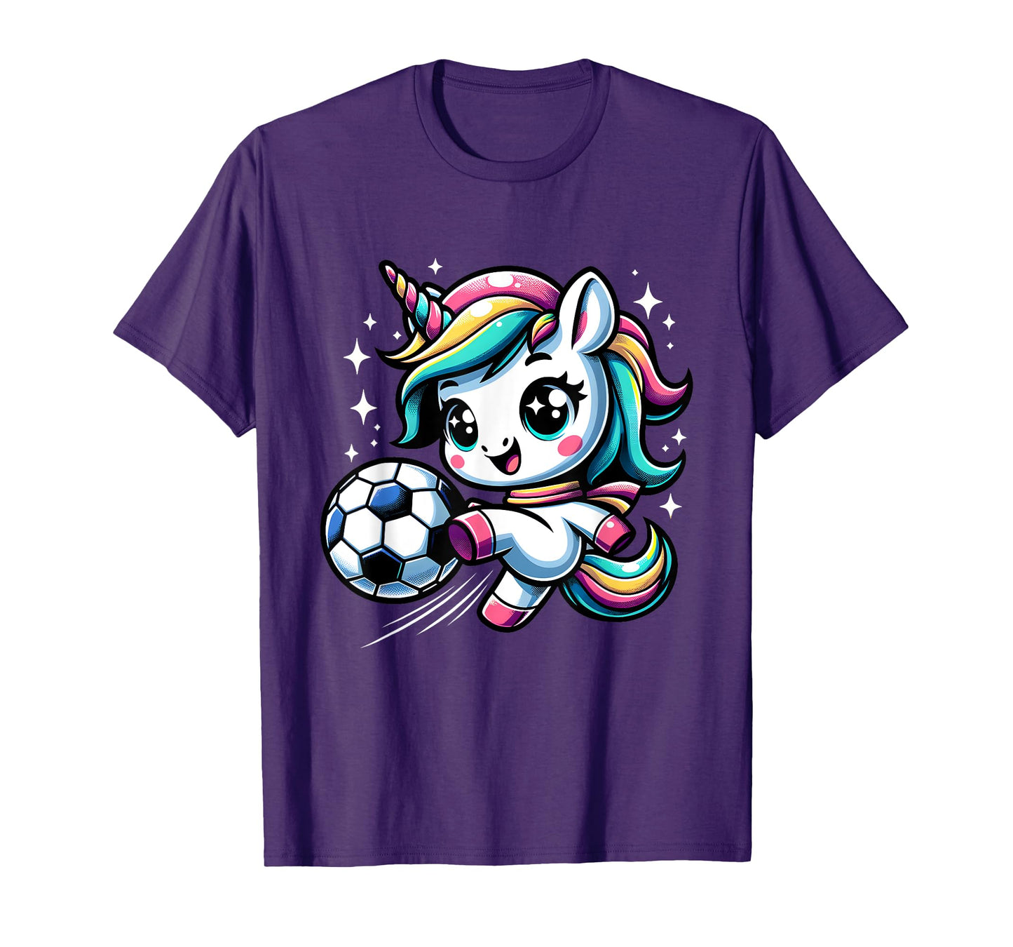 Cute Unicorn Playing Soccer T-Shirt