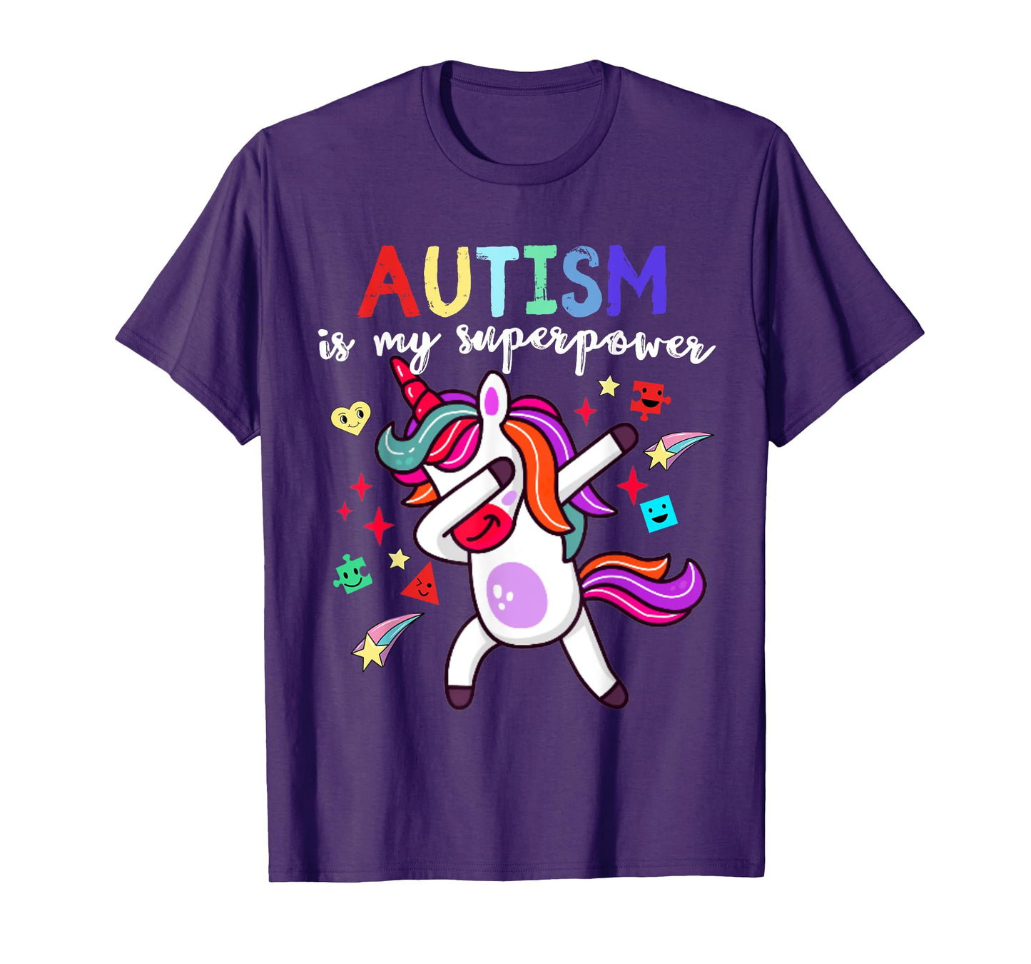 Autism is My Superpower Autism Awareness Unicorn for Kids T-Shirt