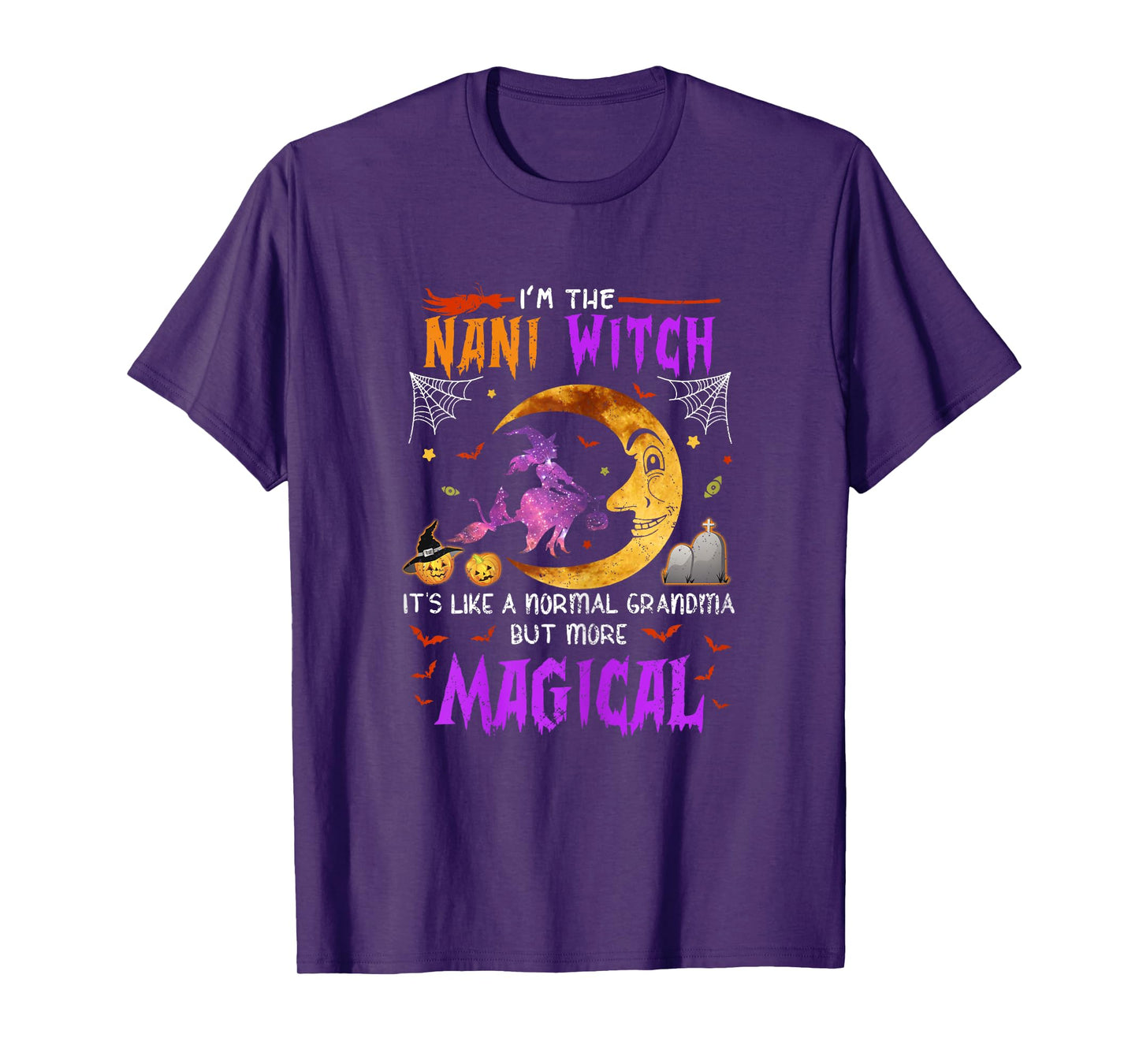 I'm Nani Witch Indian Grandma Magical Halloween T-Shirt