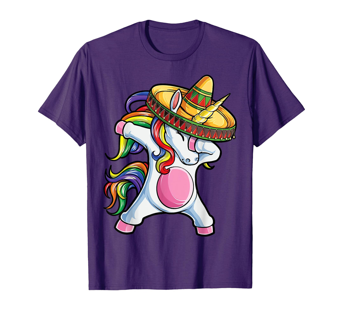 Dabbing Unicorn Shirt Cinco de Mayo Kids Girls Women Mexican T-Shirt