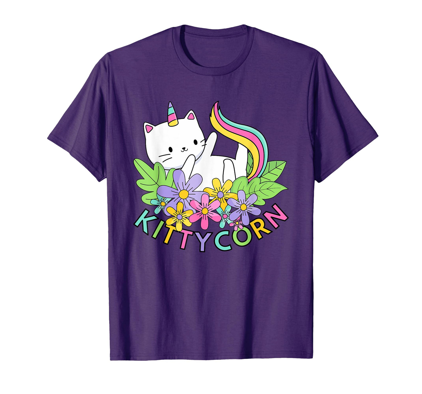 Rainbow Unicorn Cat Kittycorn T-Shirt