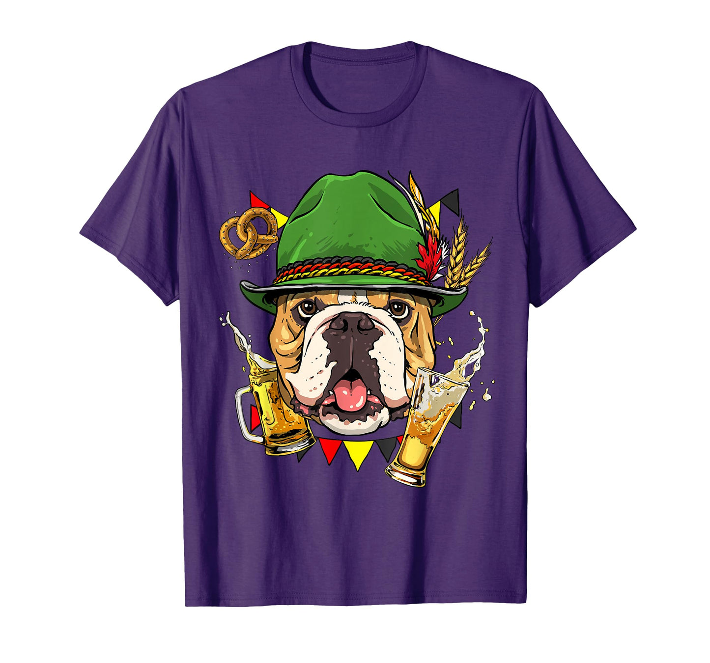 American Bulldog Germany Oktoberfest Party Beer Fest Dog T-Shirt