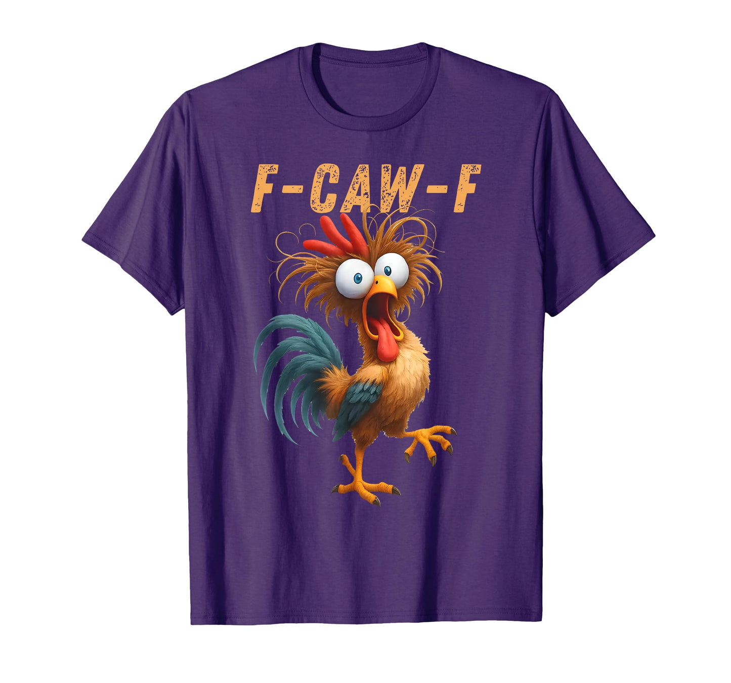 F Caw F Funny Meme Chicken Crow FCAWF T-Shirt