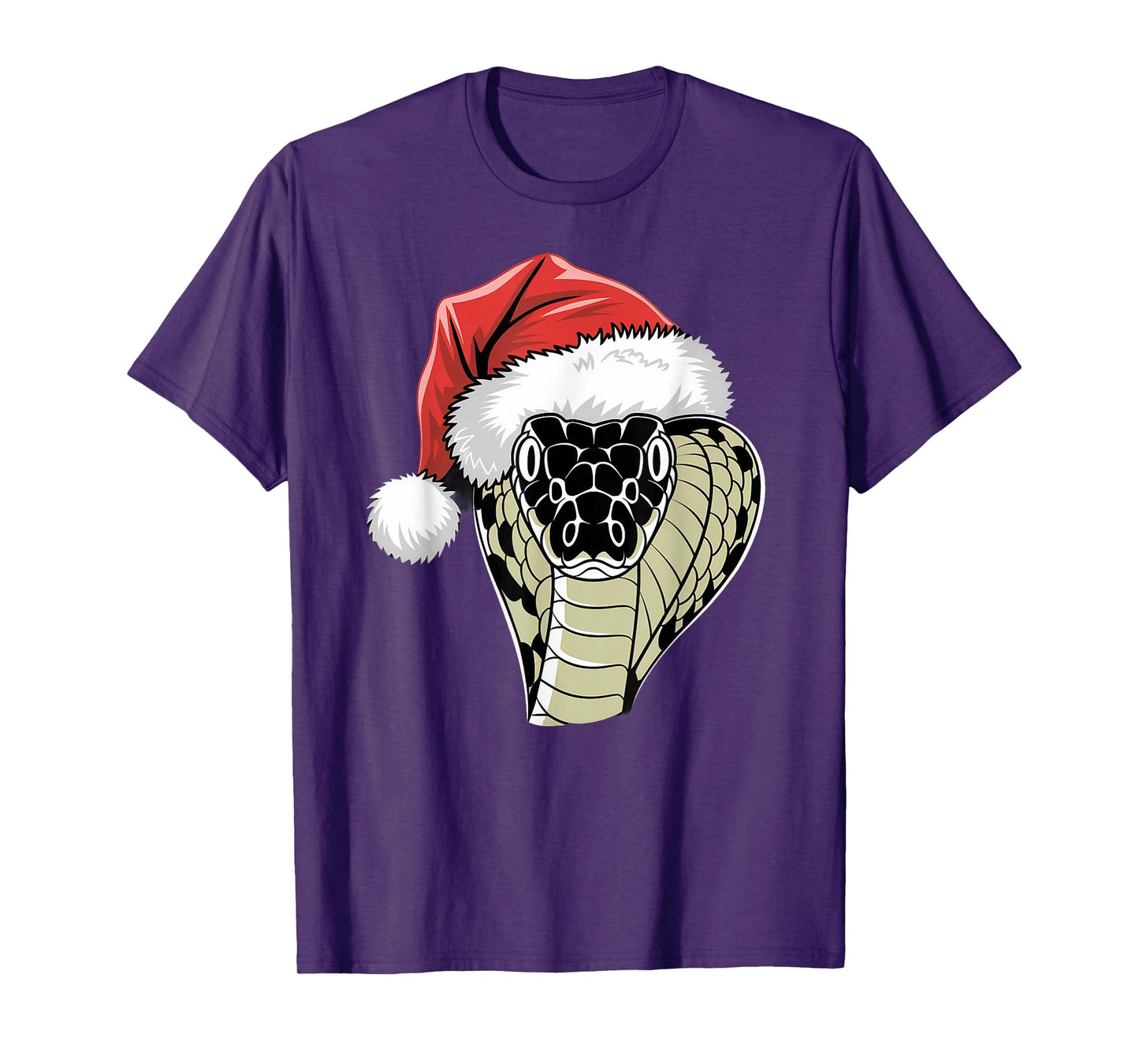 Joyful Snake Santa on Snake Christmas T-Shirt