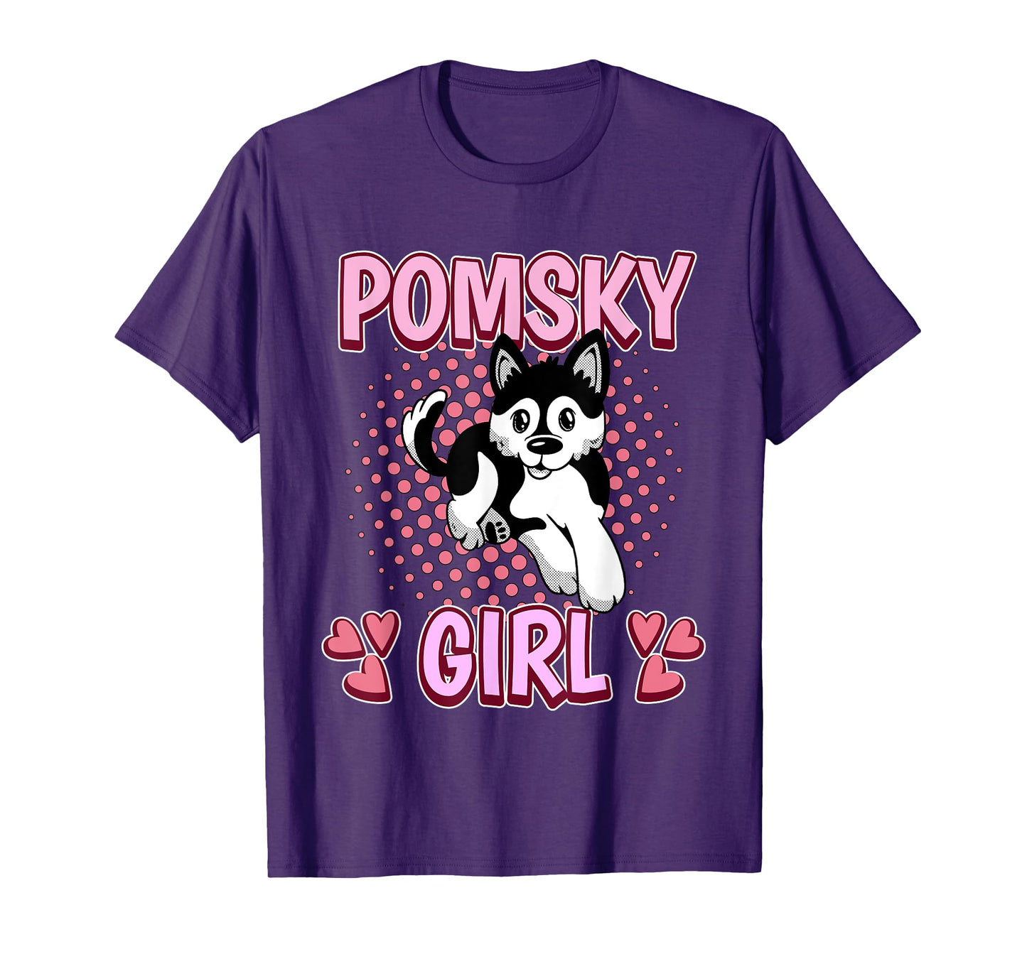 Womens Pomsky Girl Pomsky T-Shirt