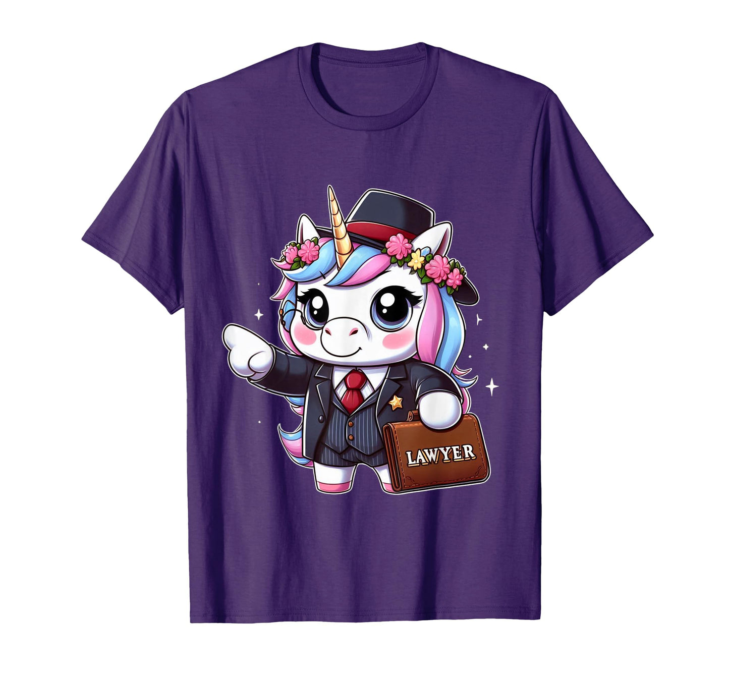 Lawyer Unicorn Kids Girls Women Rainbow Lawyers T-Shirt