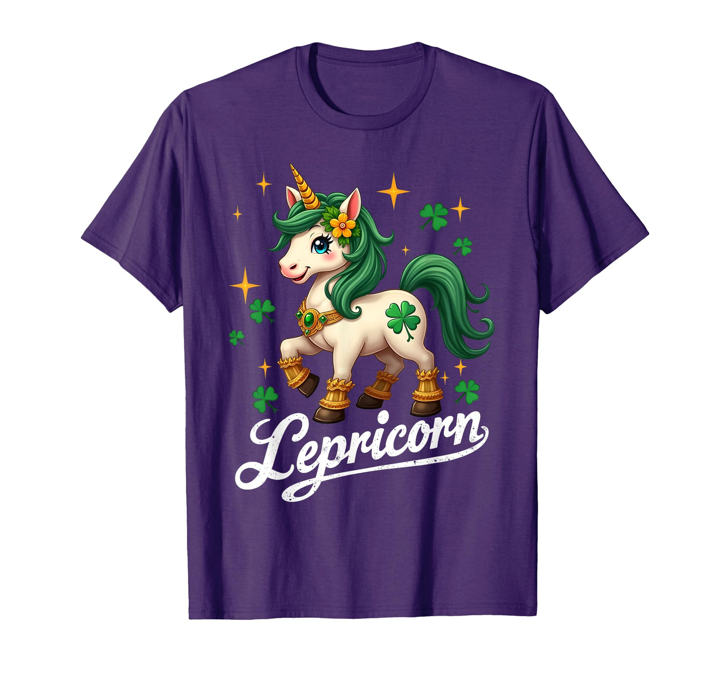 St Patricks Day Unicorn Cute Saint Pattys Girls Lepricorn T-Shirt