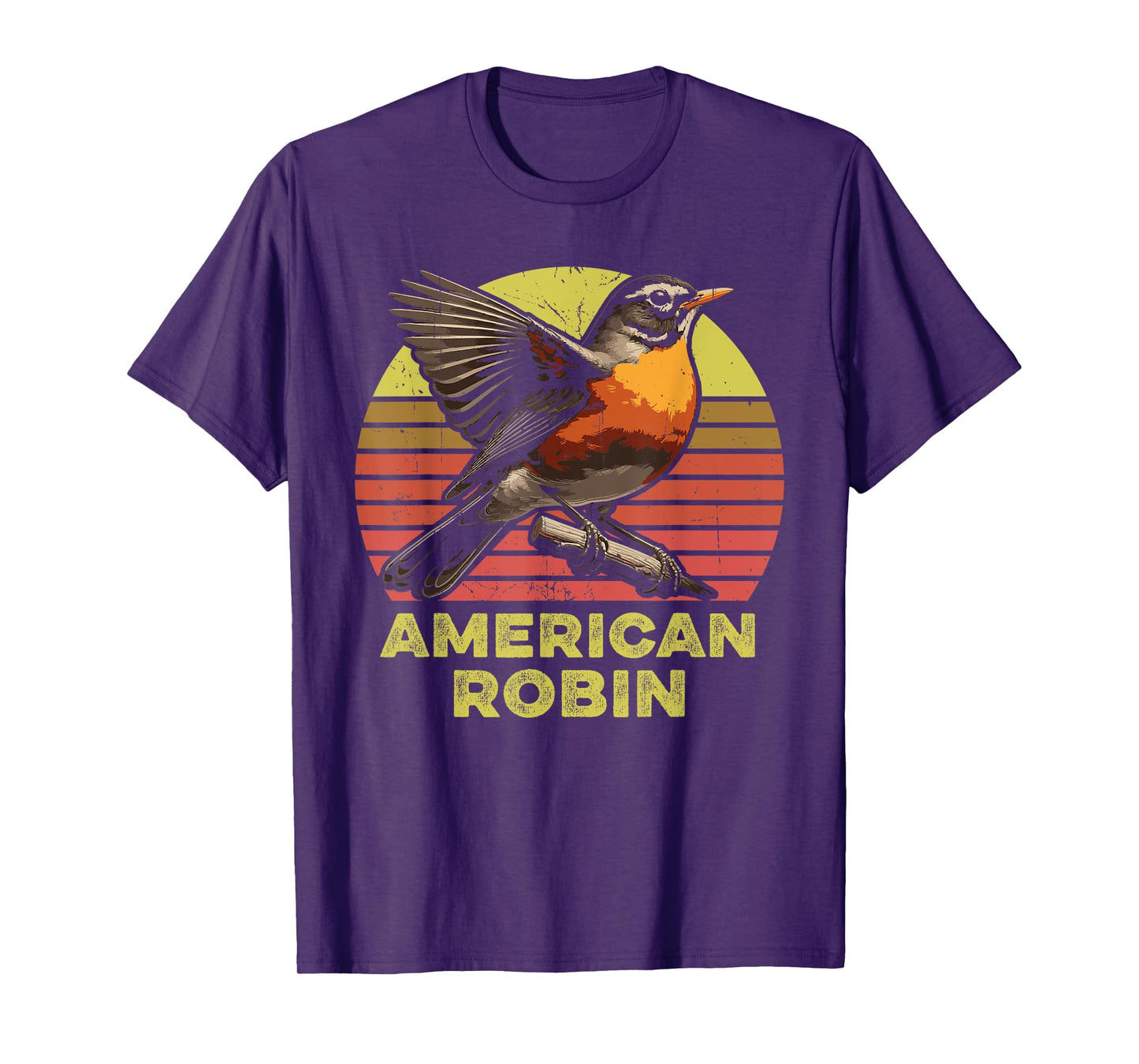 American Robin Retro T-Shirt
