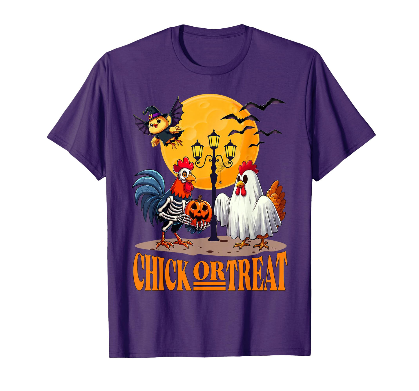 Skeleton Chicken Halloween Funny Spooky chicken Lovers T-Shirt