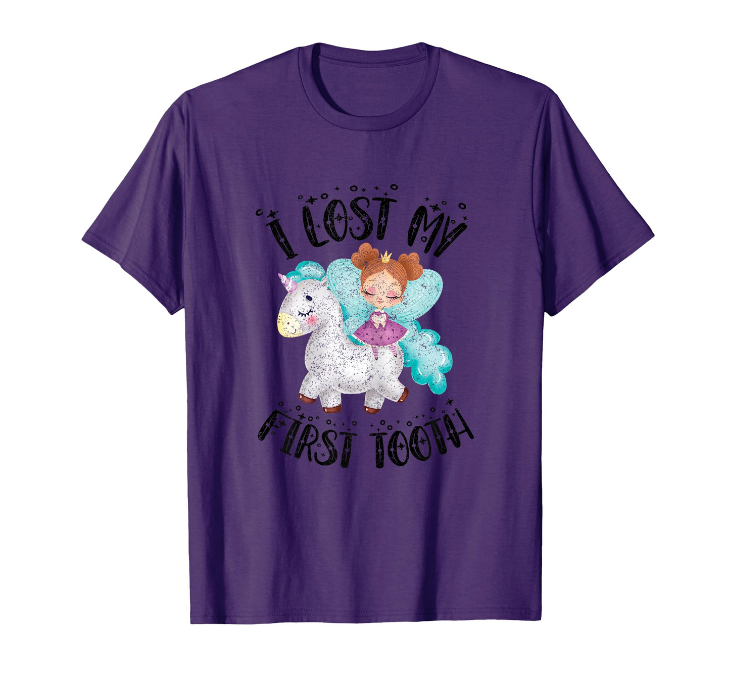 Cute Novelty I Lost My First Baby Tooth Out Fairy Unicorn T-Shirt