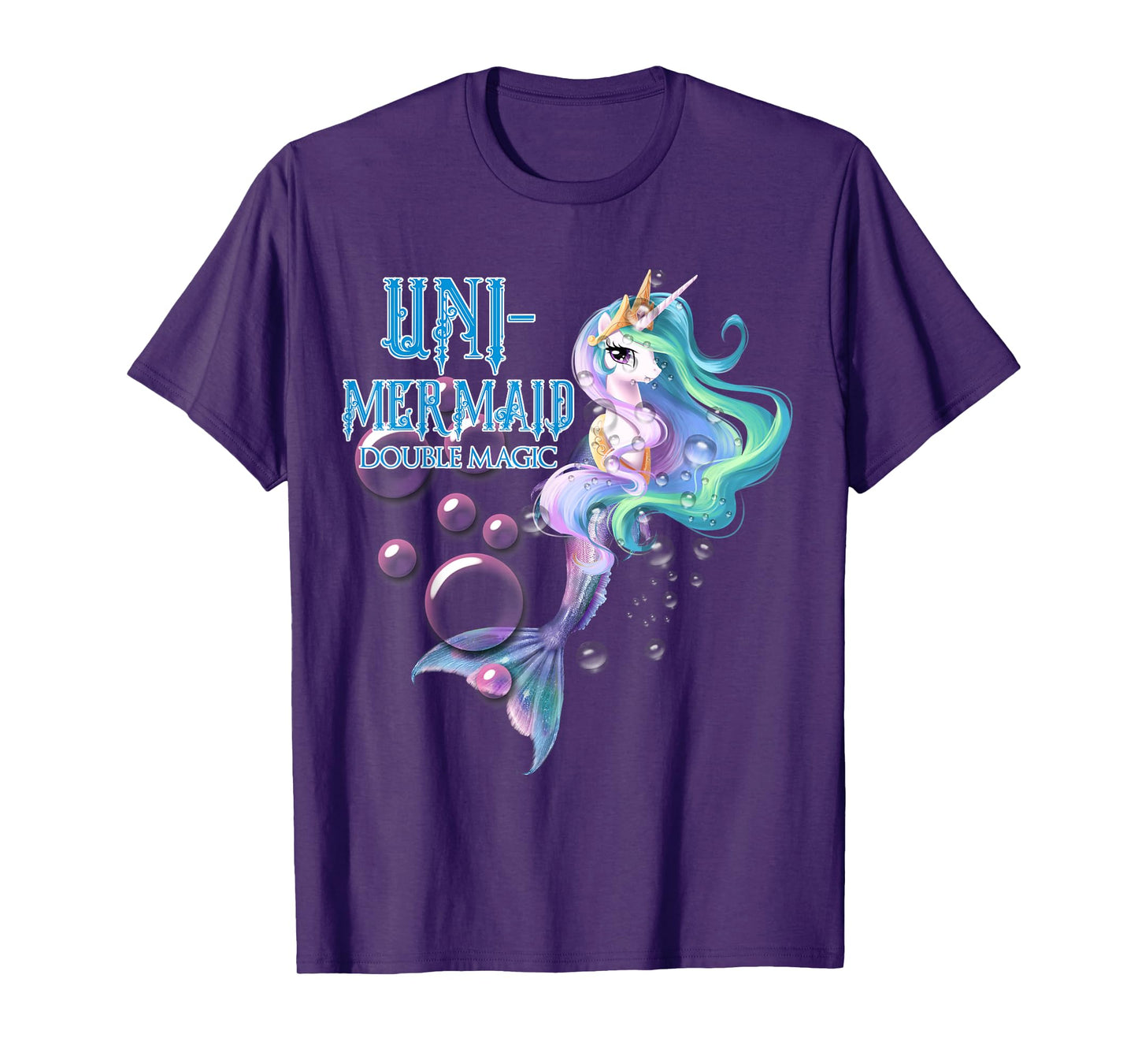 Uni-Mermaid Double Magic Tshirt Funny Unicorn Tshirt