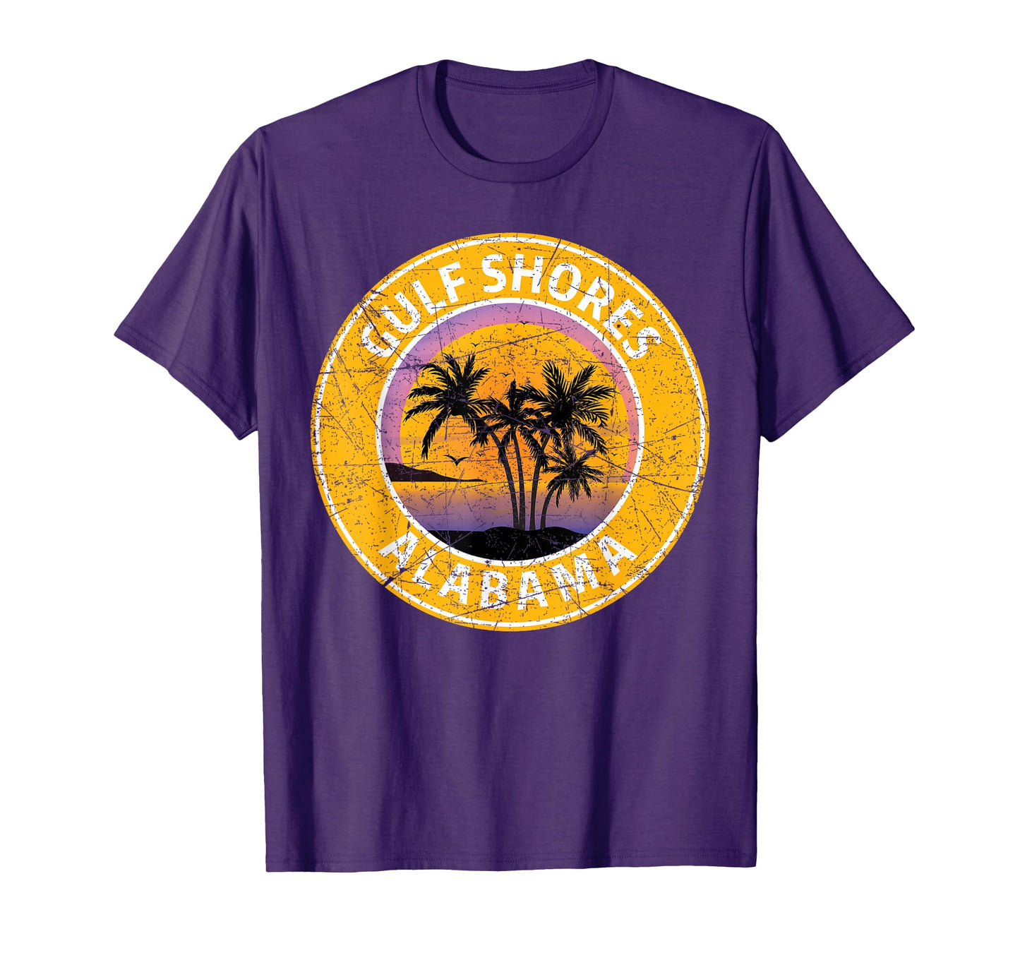 Gulf Shores Alabama Al Vintage Retro 80s Summer Travel T-Shirt