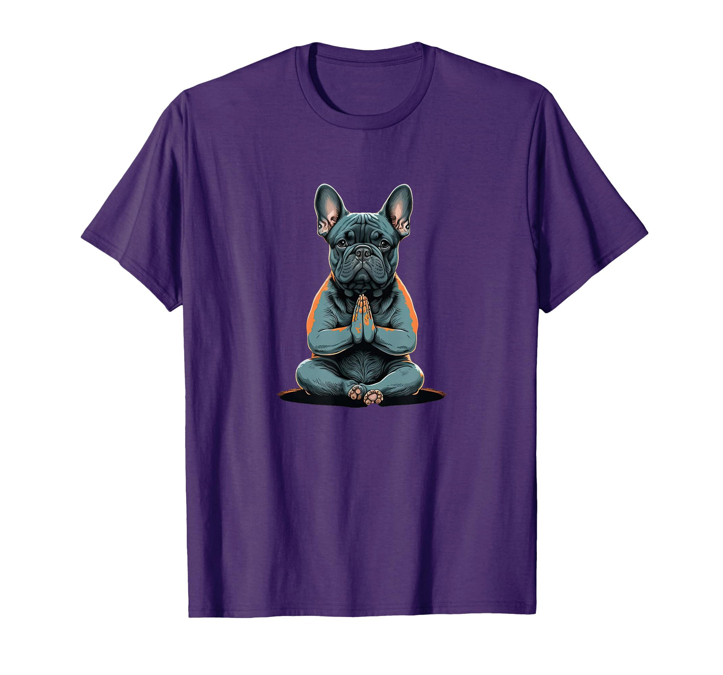 Funny French Bulldog Frenchie Yoga T-Shirt for Men Women Girls Kids