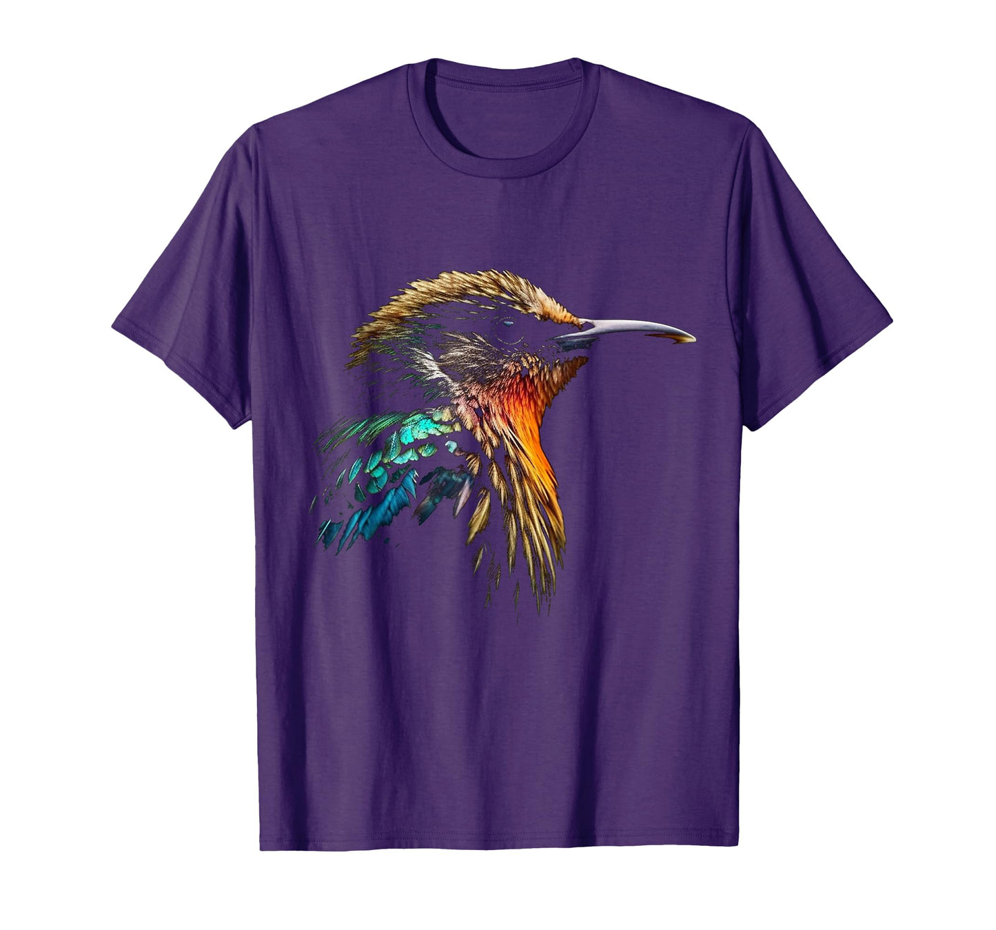 Bird Portrait Colourful Art Animal Motif Bird T-Shirt
