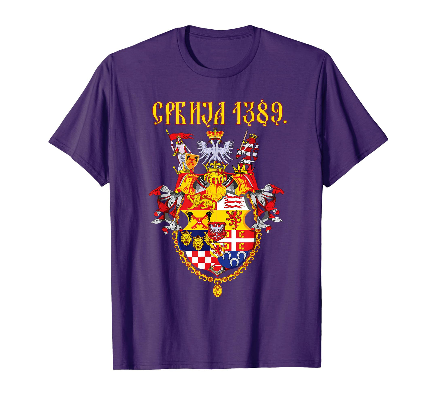 Serbia Srbija, Medieval Kingdom of Serbia, Cyrillic Srbija T-Shirt