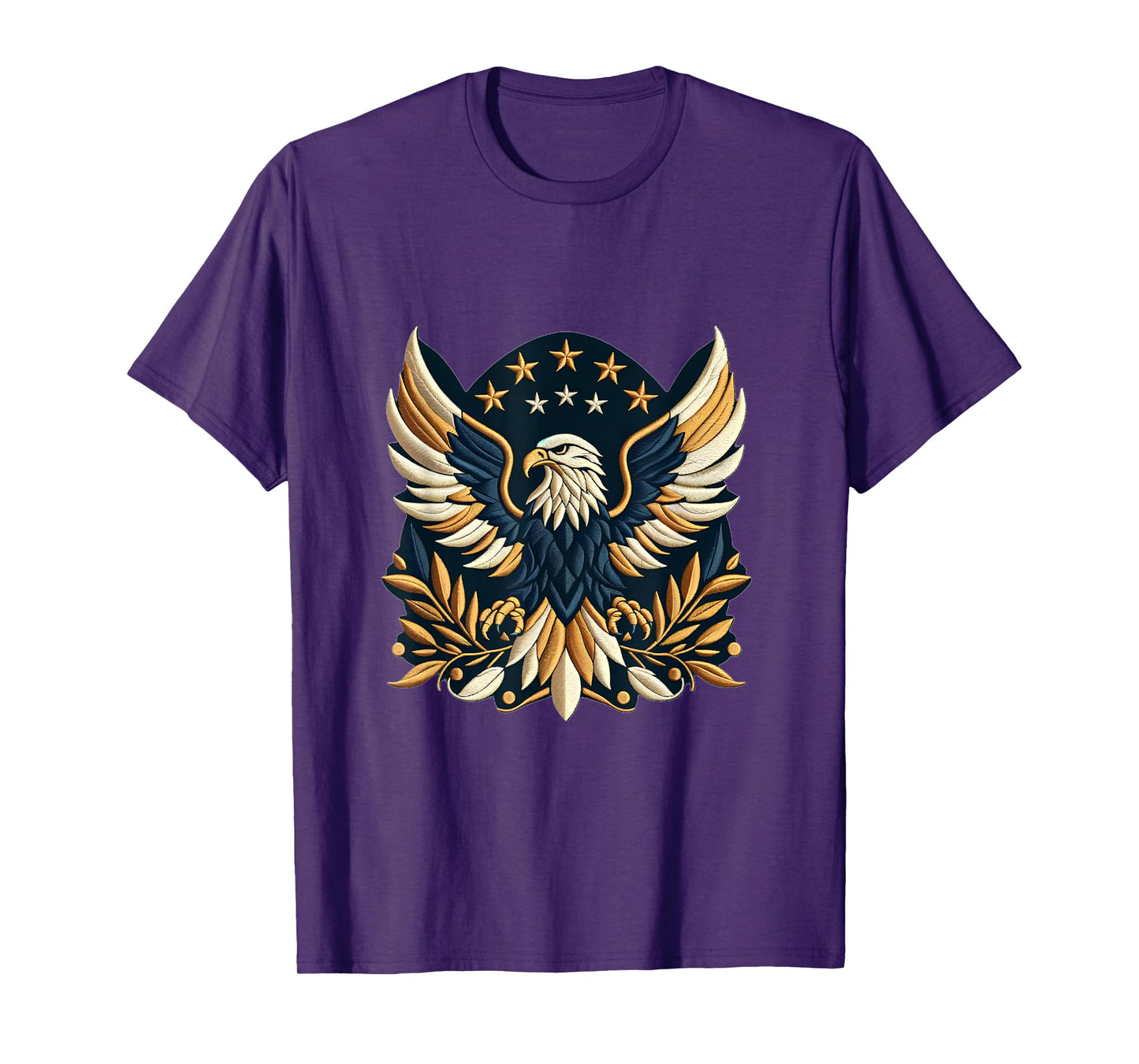 American Eagle Emblem Embroidery-Inspired design T-Shirt