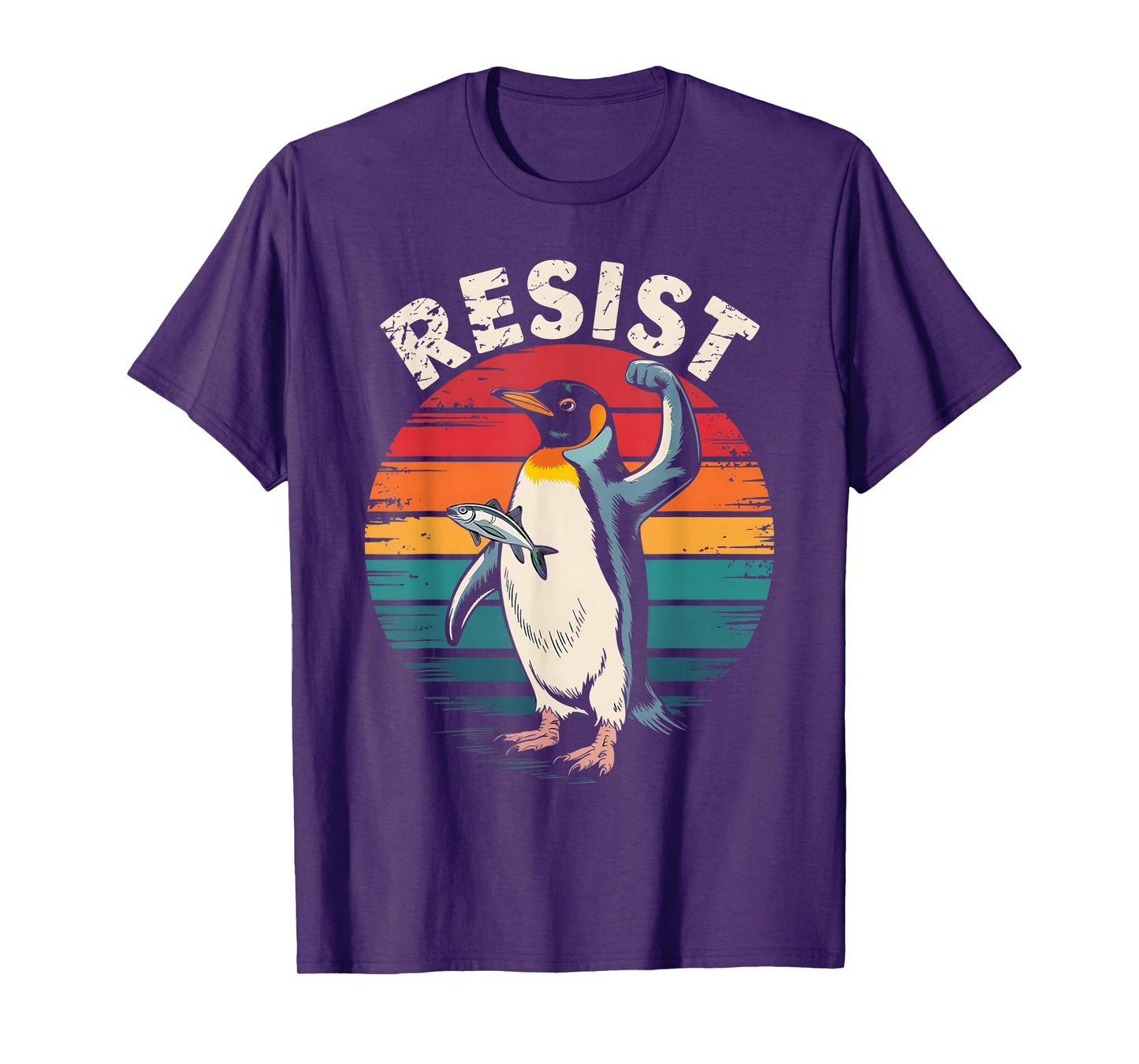 Funny Resist Penguin Activism Graphic We Stand With Penguins T-Shirt