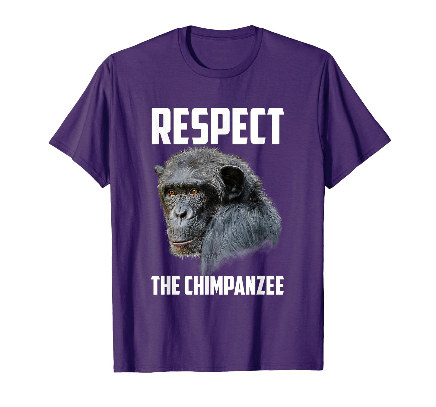 Respect Chimpanzee Art Monkey Chimp Ape Animal Lover Novelty T-Shirt