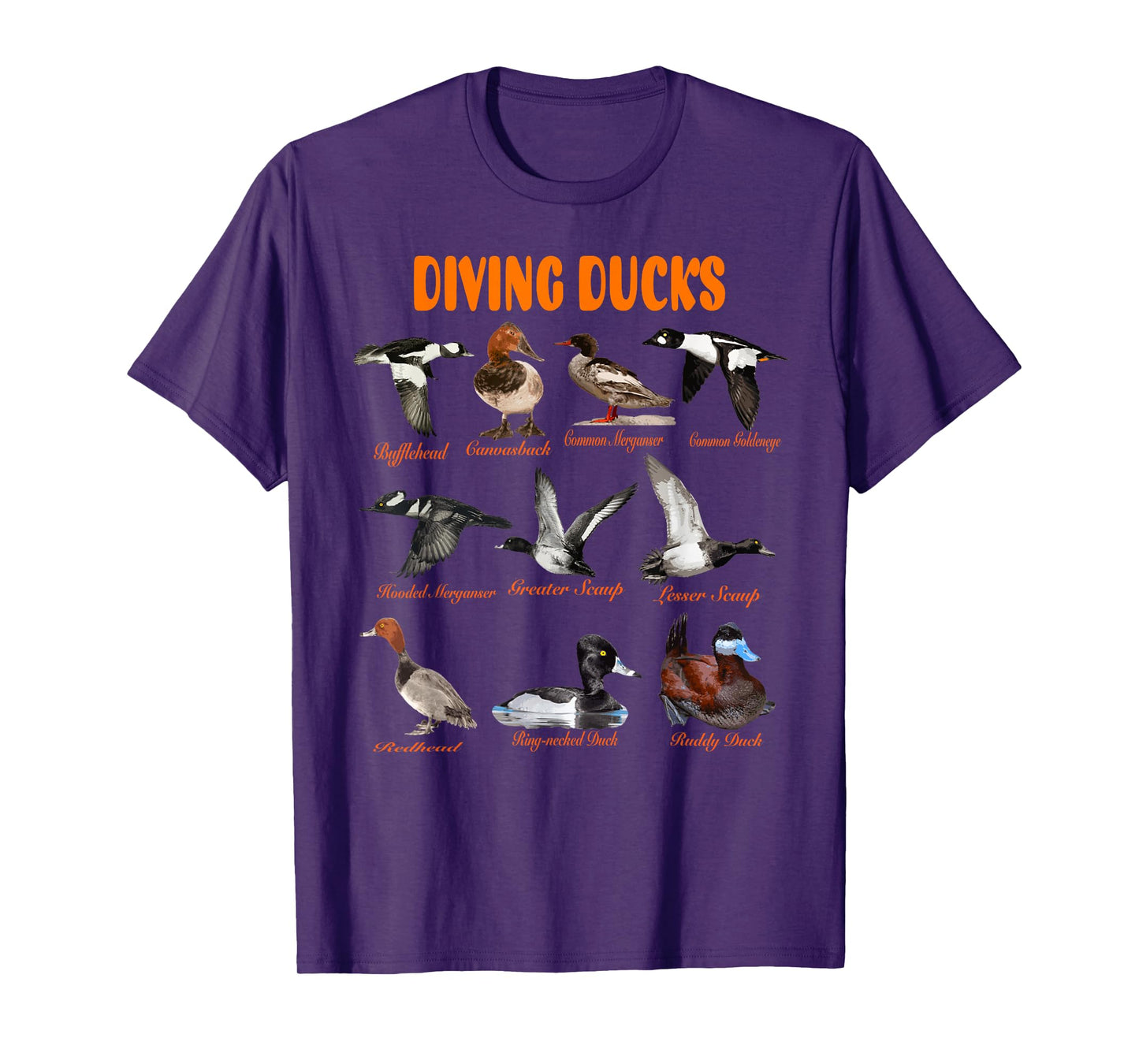 Diving Ducks Hunter Duck Hunting Trip Canvasback Merganser T-Shirt