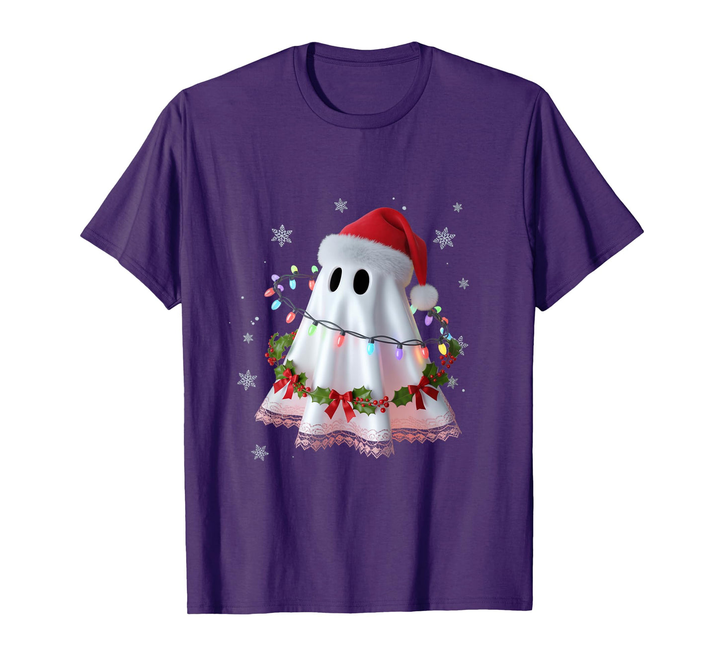Ghost Christmas Santa Spooky Christmas T-Shirt