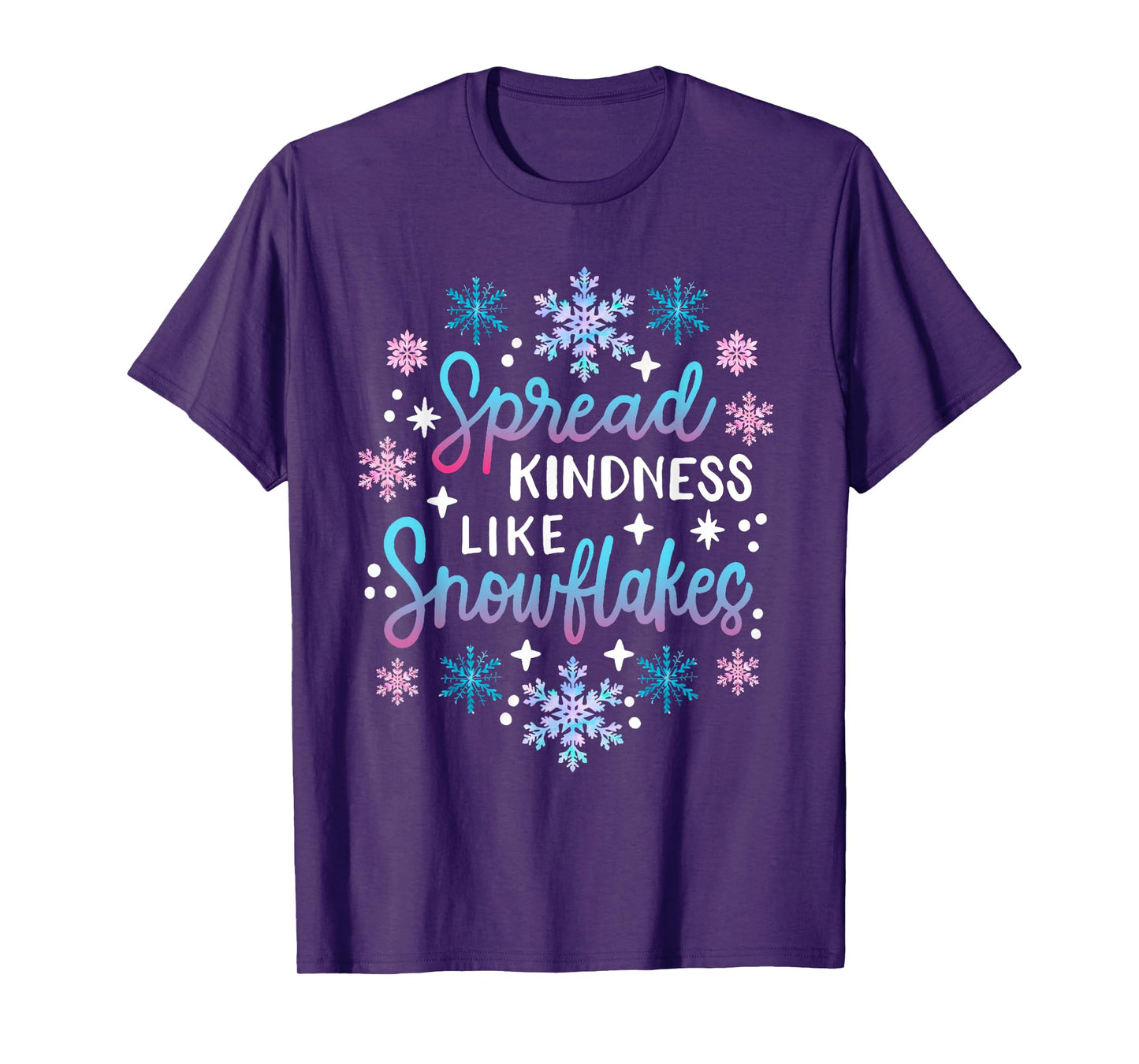 Spread Kindness Like Snowflakes Christmas Mental Health T-Shirt
