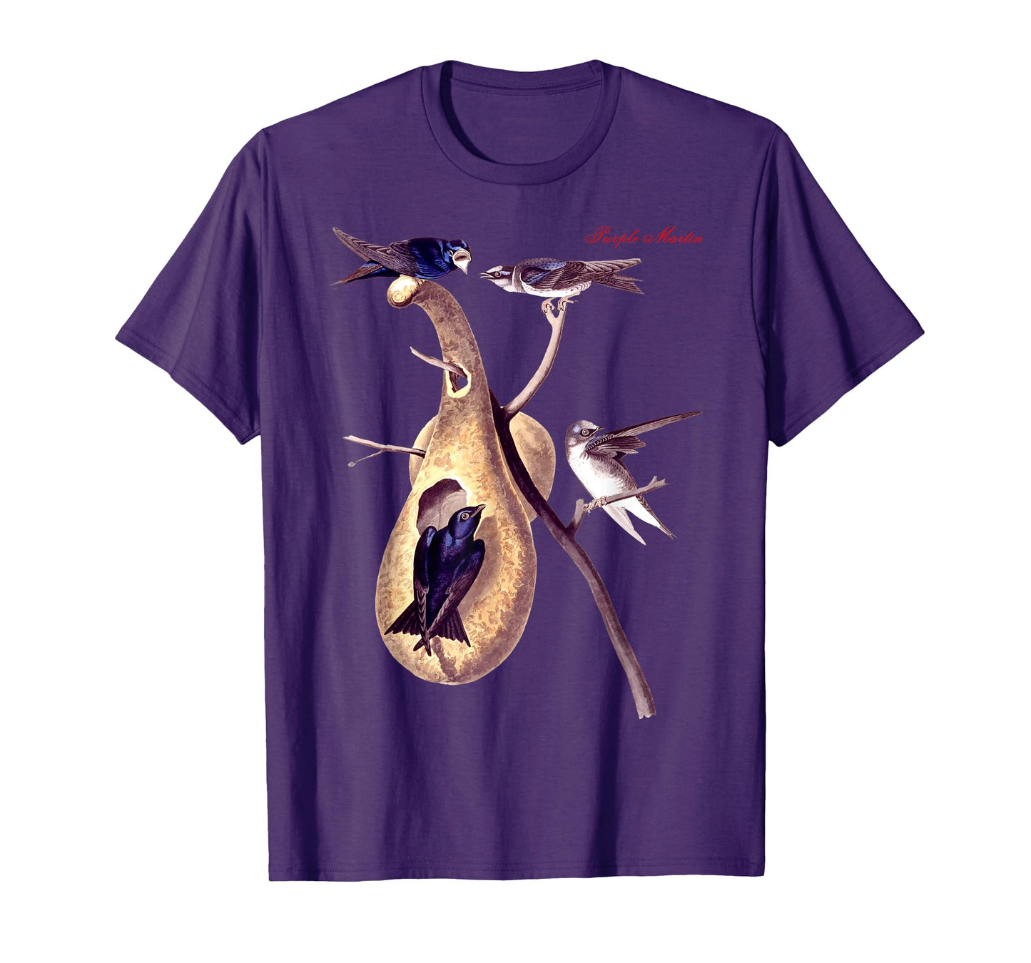 Audubon Purple Martin North American Birds Education Nature T-Shirt