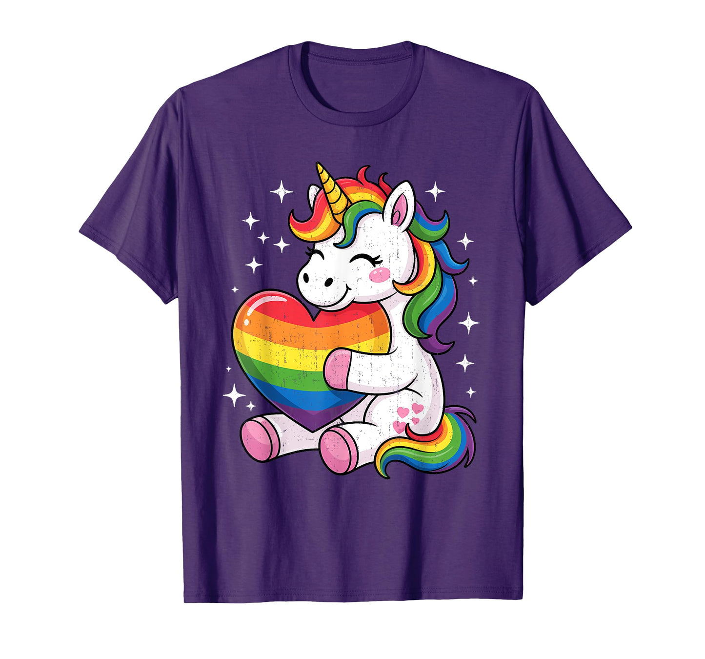 LGBTQ Rainbow Unicorn Sweet Pride Design For Kids T-Shirt